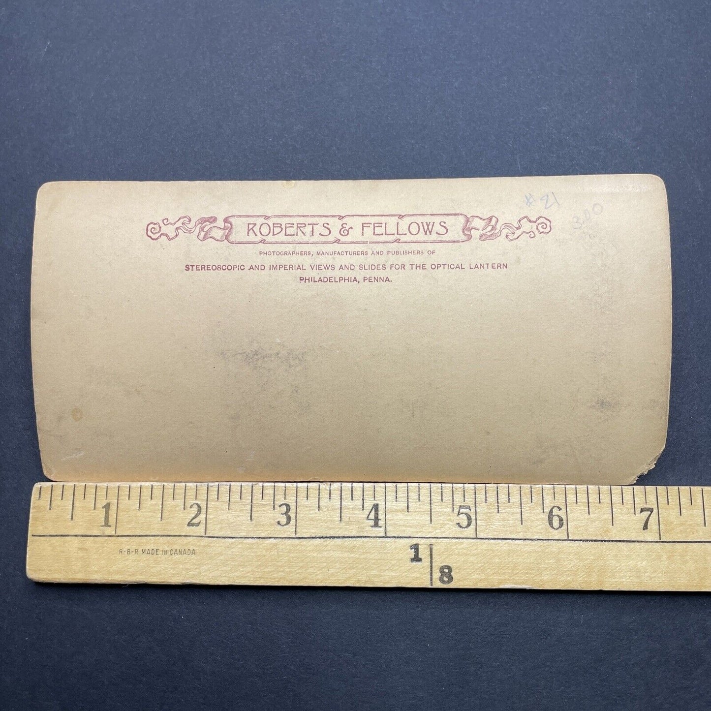 Antique 1890s Fallen Column Karnak Luxor Egypt Stereoview Photo Card P1840