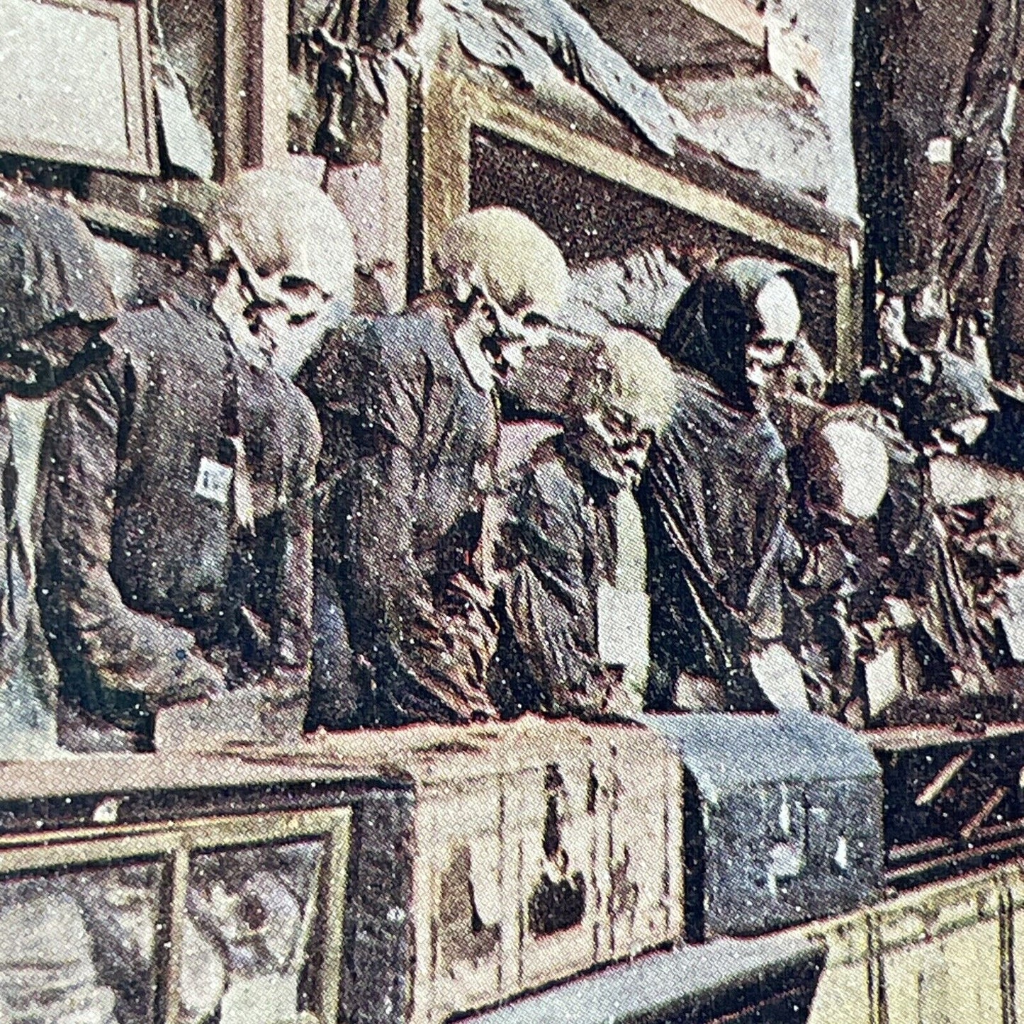 Skulls And Skeletons Hung On A Wall Stereoview Sicily Italy Antique c1910 X1565