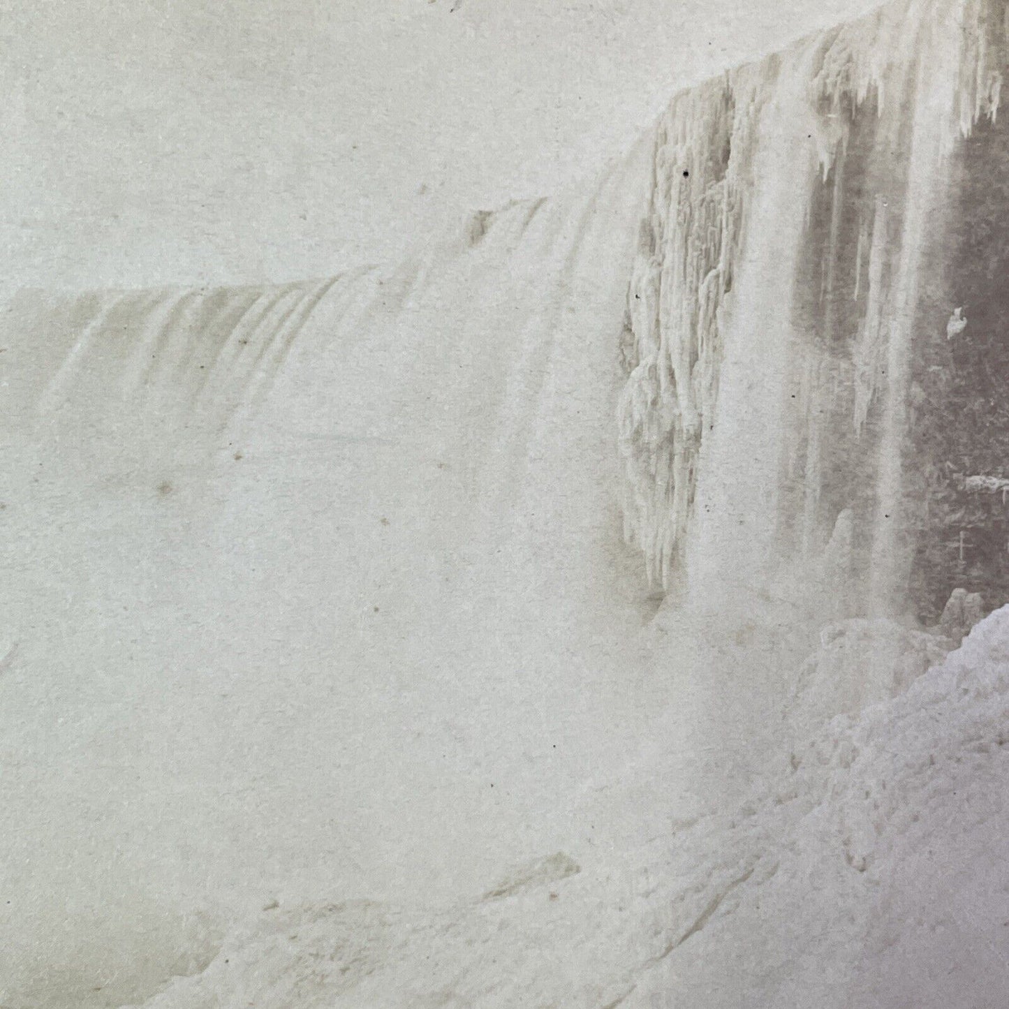 Horseshoe Waterfall Niagara Falls Stereoview B.W. Kilburn Antique c1870s Y2550