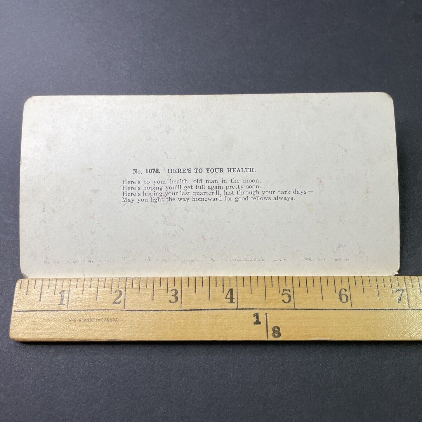 Antique 1890s Woman In Lace & Underwear, Wine & Moon Stereoview Photo Card P3019