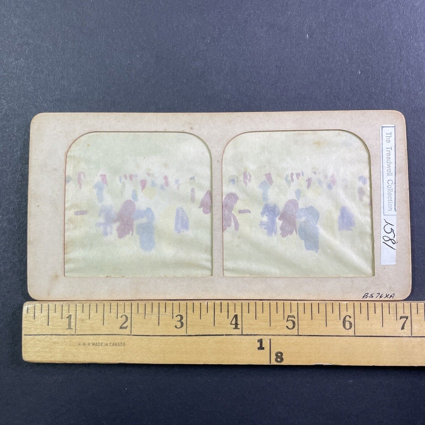 School Children Tokyo Japan Stereoview French Tissue Antique c1901 XT2110
