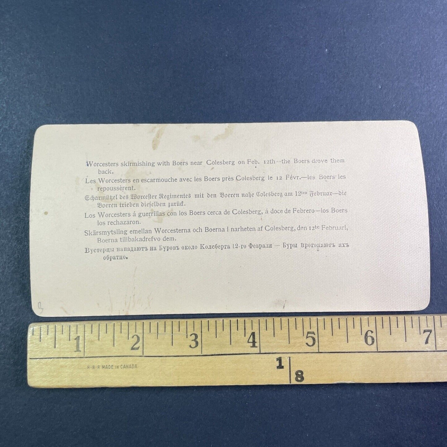 Boer War Gunfight in South Africa Stereoview Antique c1900 Y3013