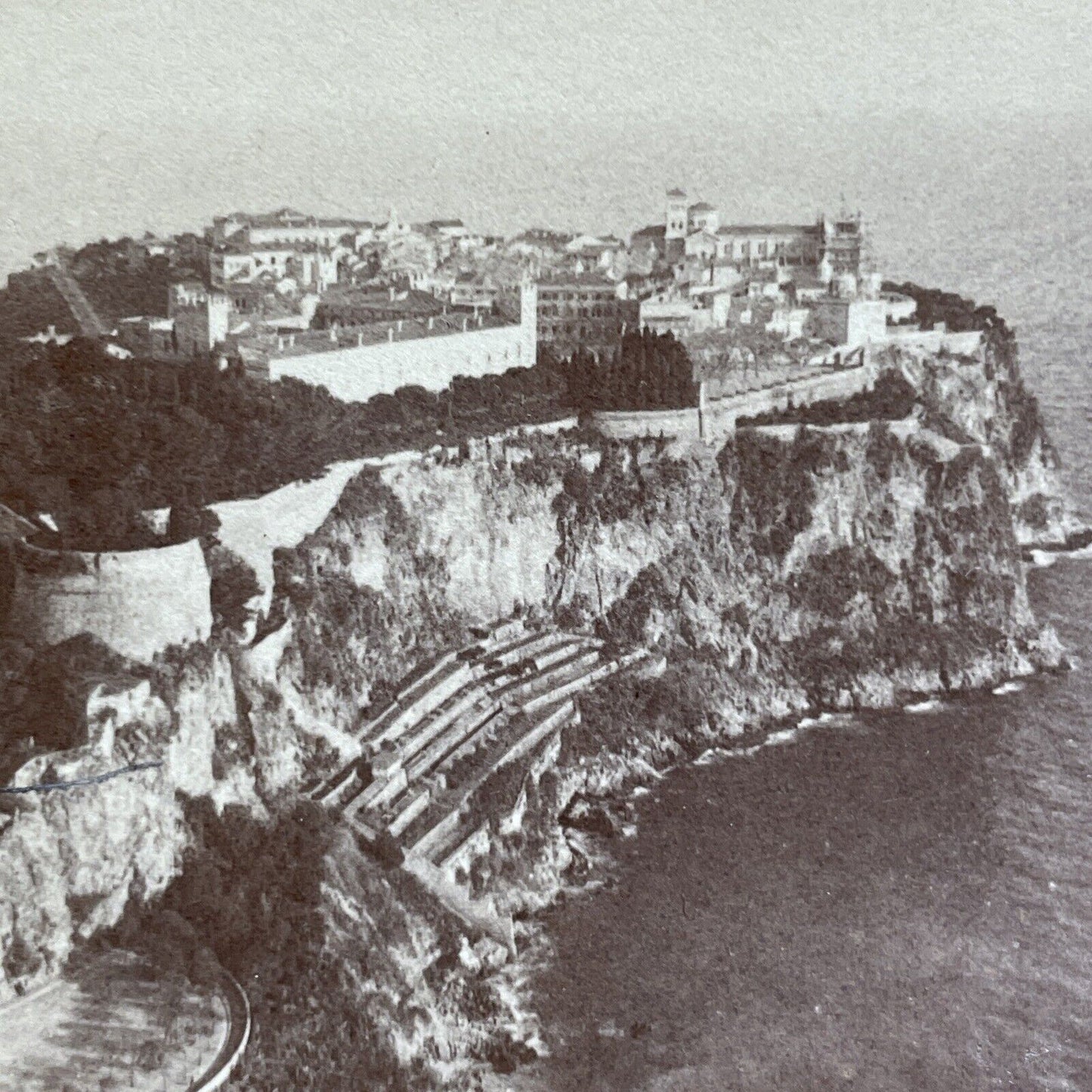 Antique 1896 Monte Carlo Palace Casino Monaco Stereoview Photo Card V518