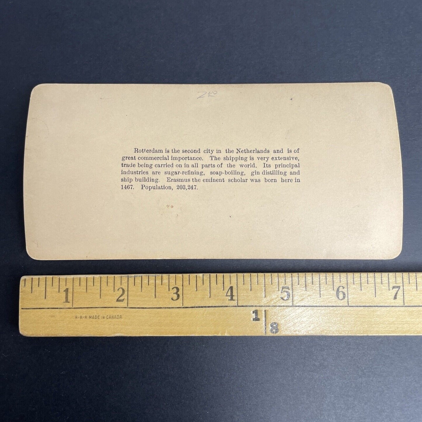 Antique 1895 Canal Lift Bridge Rotterdam Holland Stereoview Photo Card P935