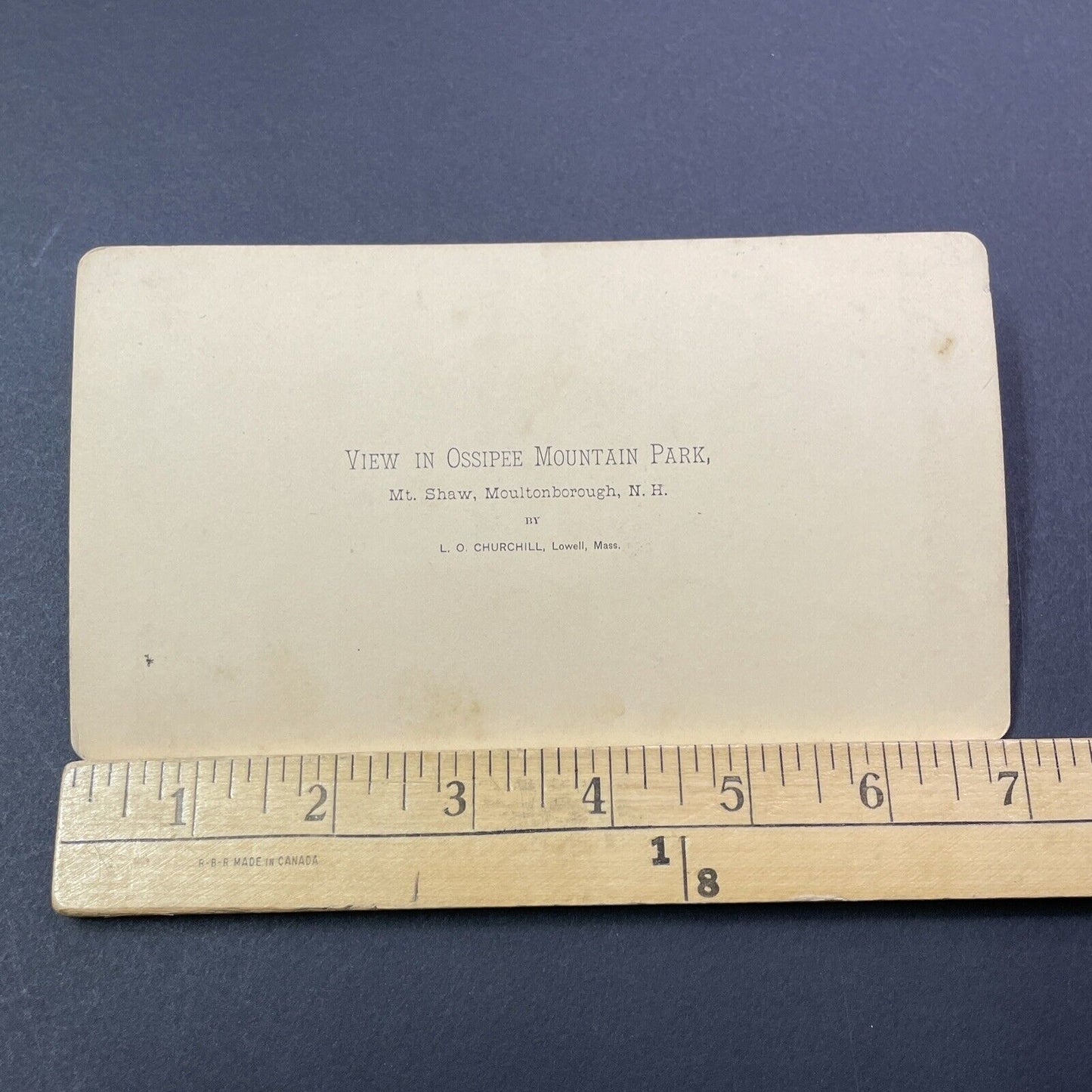 Antique 1870s Moultonborough Falls New Hampshire Stereoview Photo Card V1793