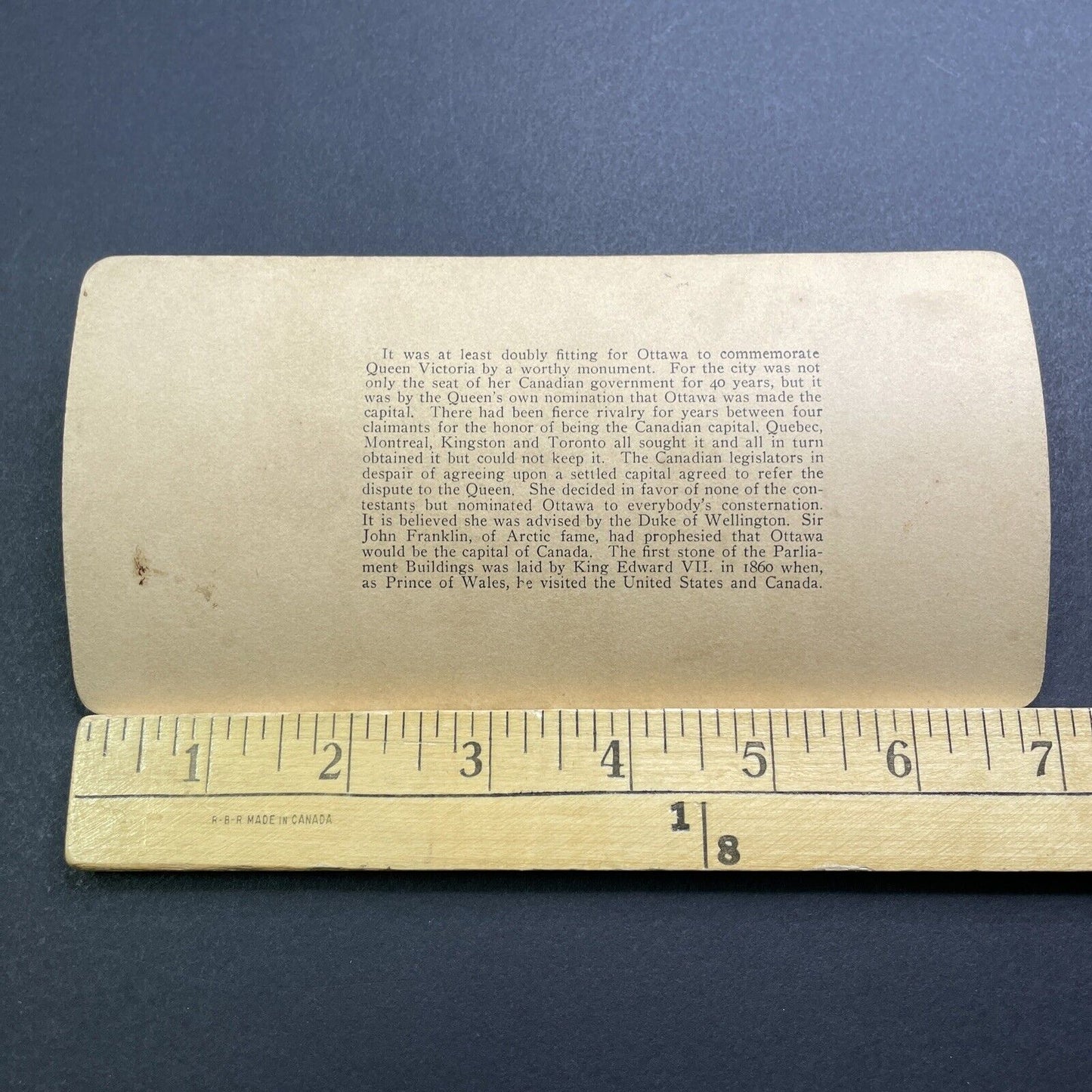Antique 1901 Queen Victoria Celebration Ottawa ONT Stereoview Photo Card V2866