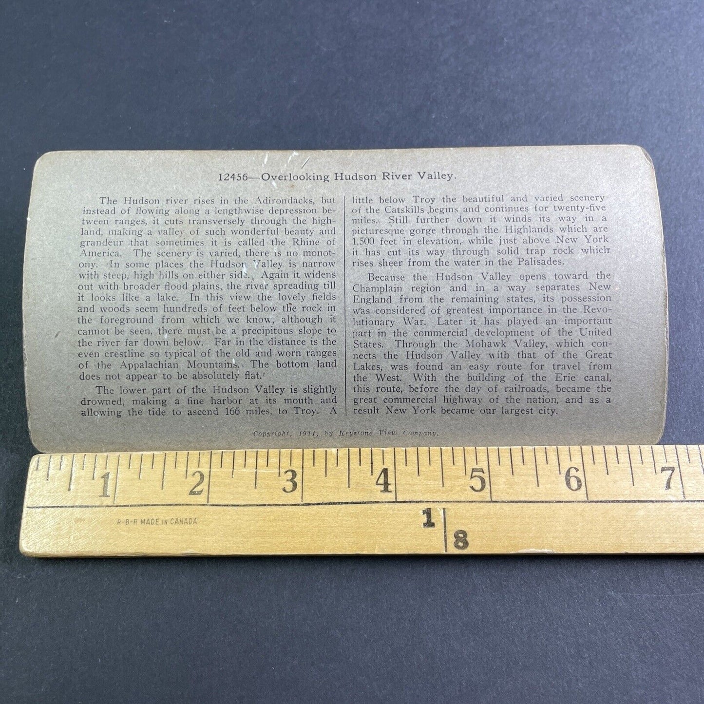 Antique 1902 Hudson River Valley Tarrytown New York Stereoview Photo Card P2206