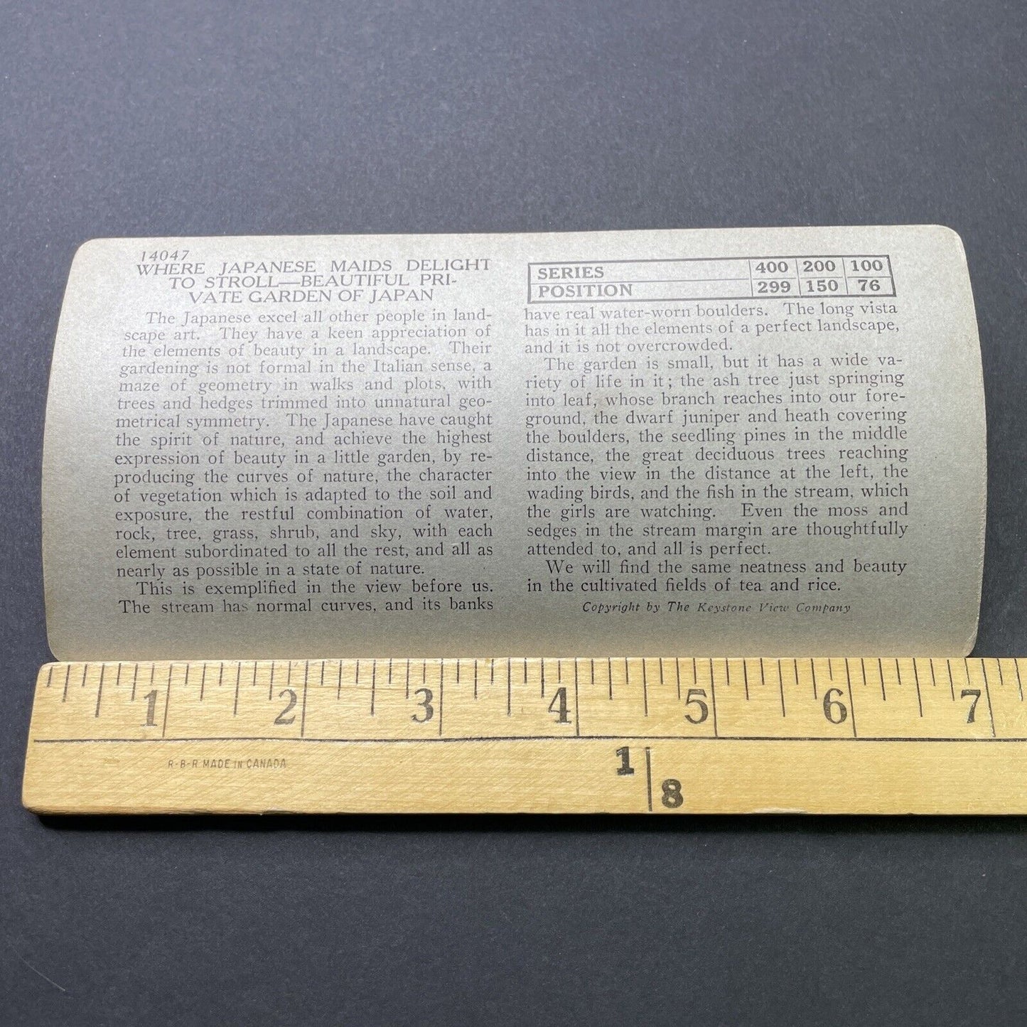 Antique 1910s Japanese Geishas In Garden Japan Stereoview Photo Card P2751