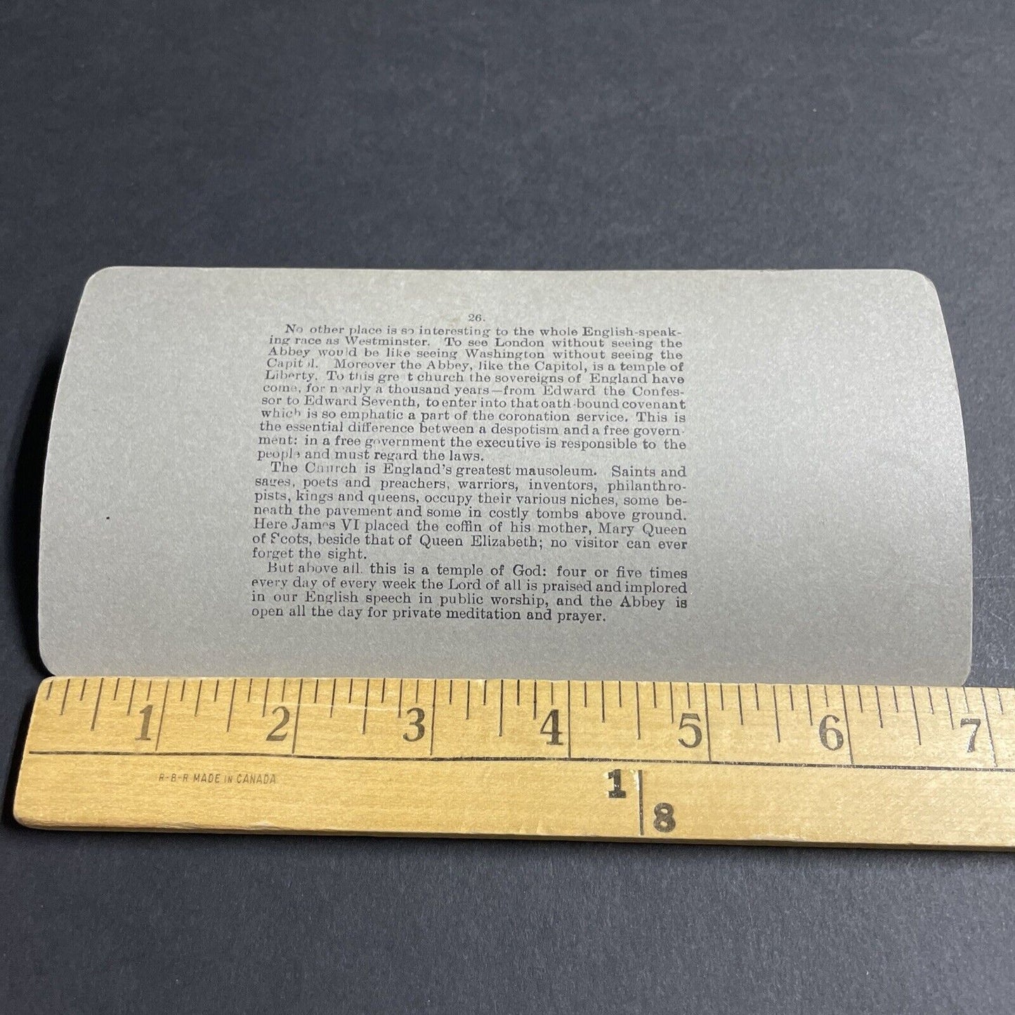 Antique 1900 Wealthy Banker At Westminster London Stereoview Photo Card P4554