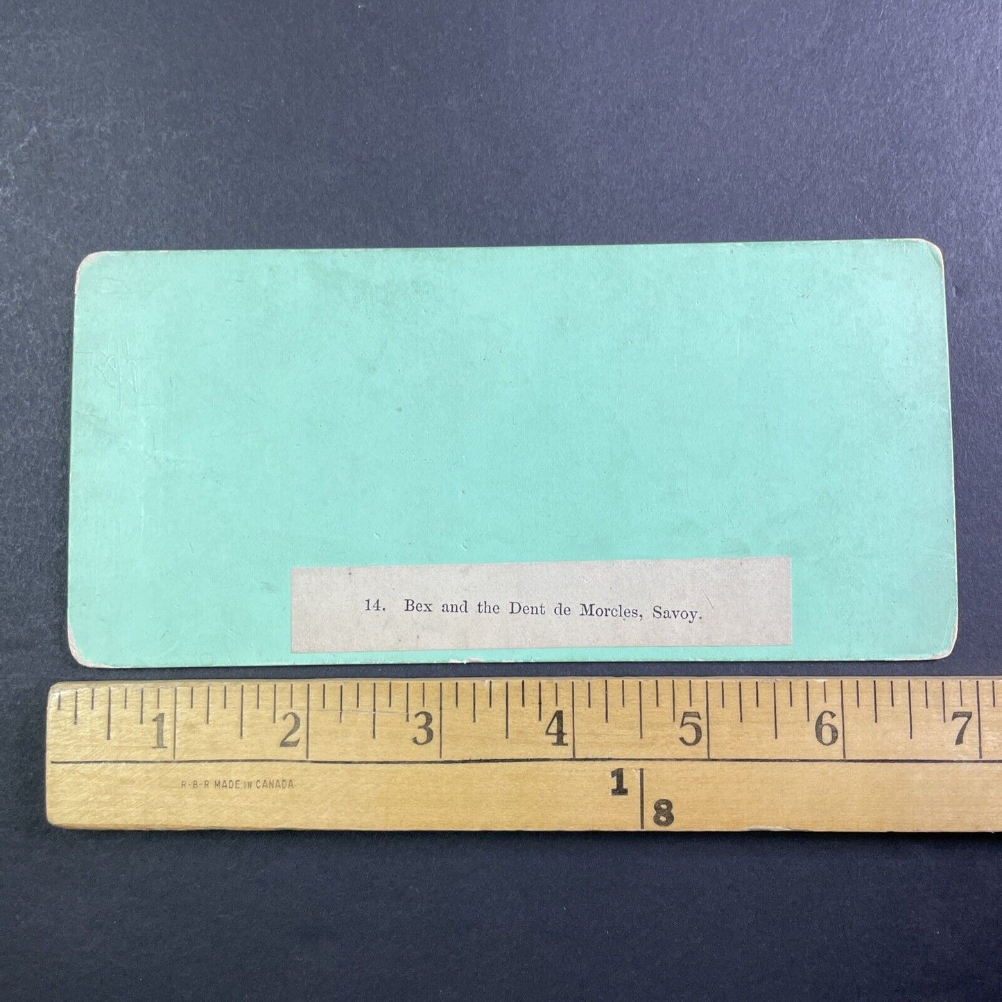 City Of Bex Switzerland Stereoview RARE EARLY PHOTO Antique c1855 X3671