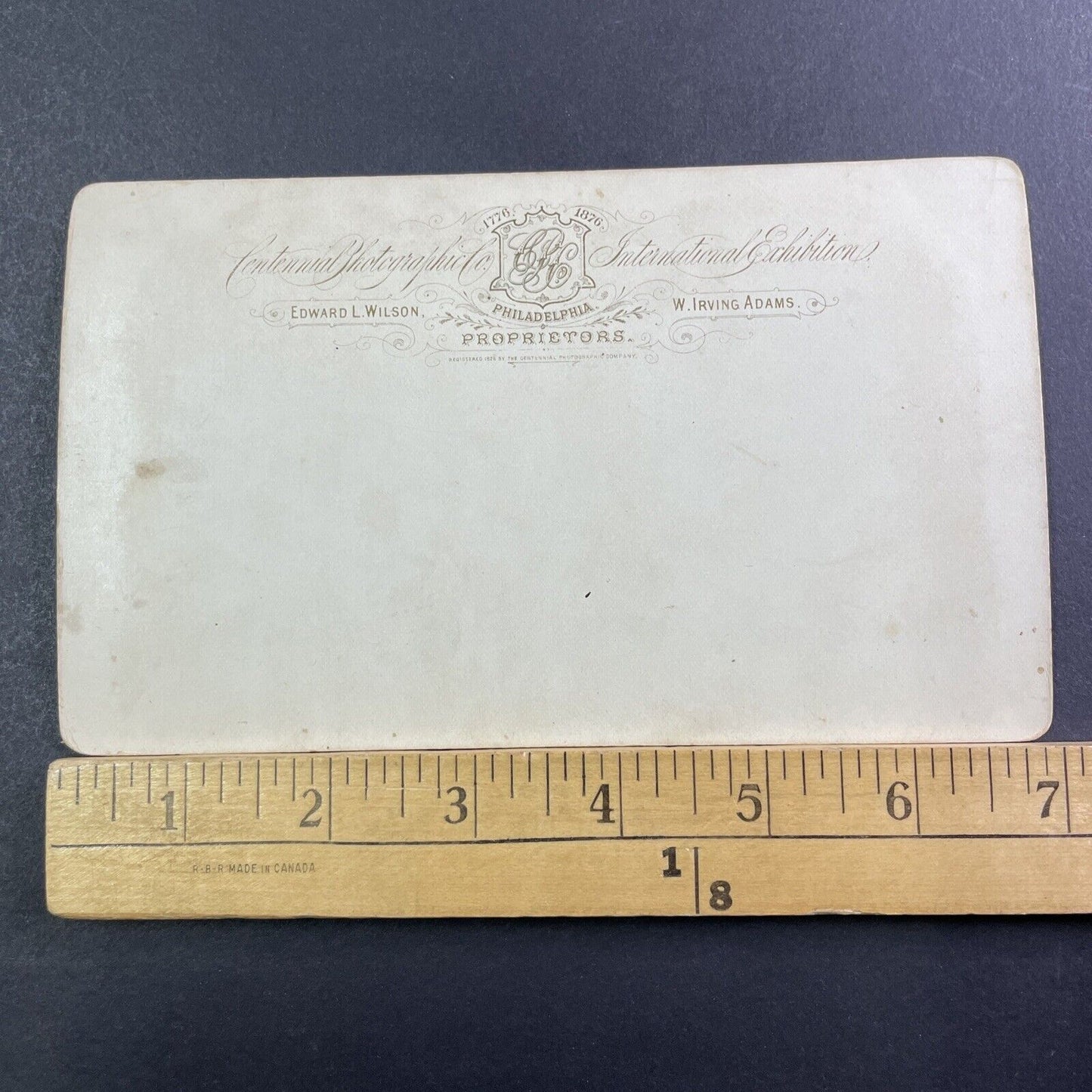 Decorated House Philadelphia Ex Stereoview Edward L. Wilson Antique 1876 X1340