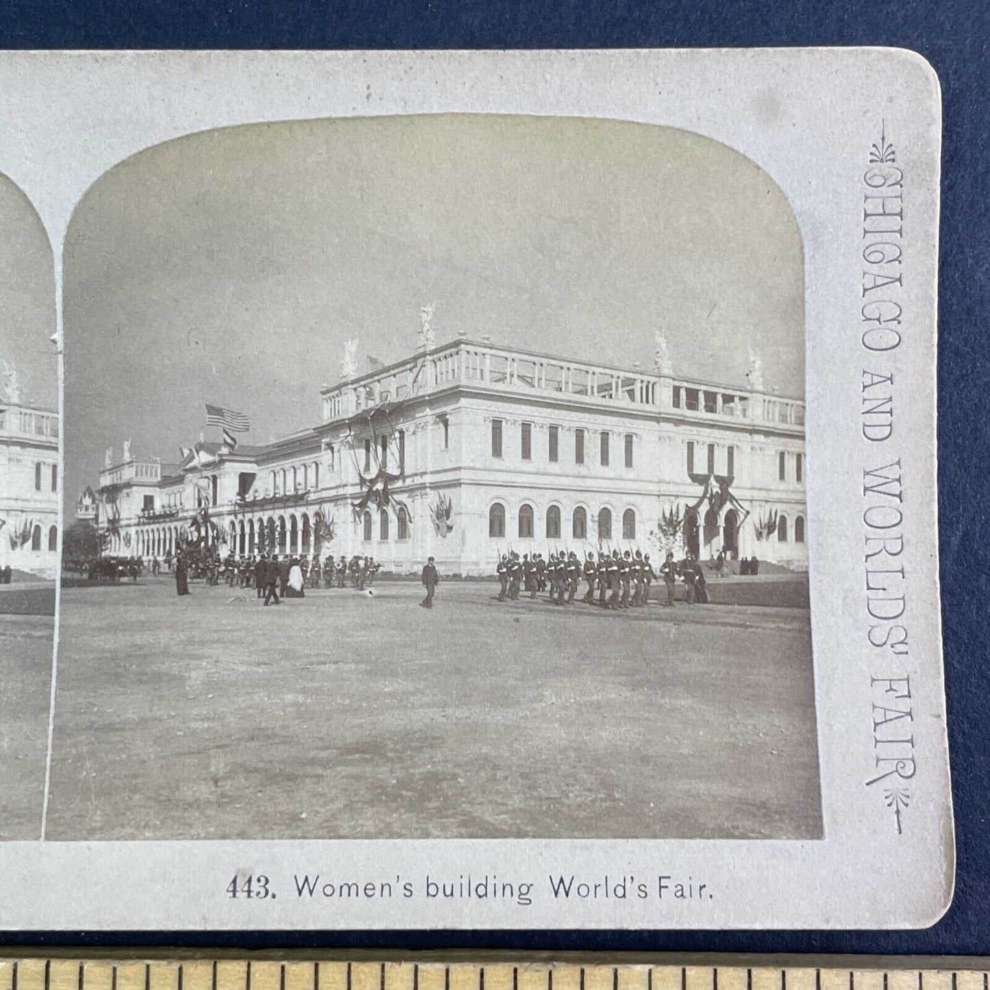 The Women's Building Stereoview Chicago Illinois Antique c1893 X3878