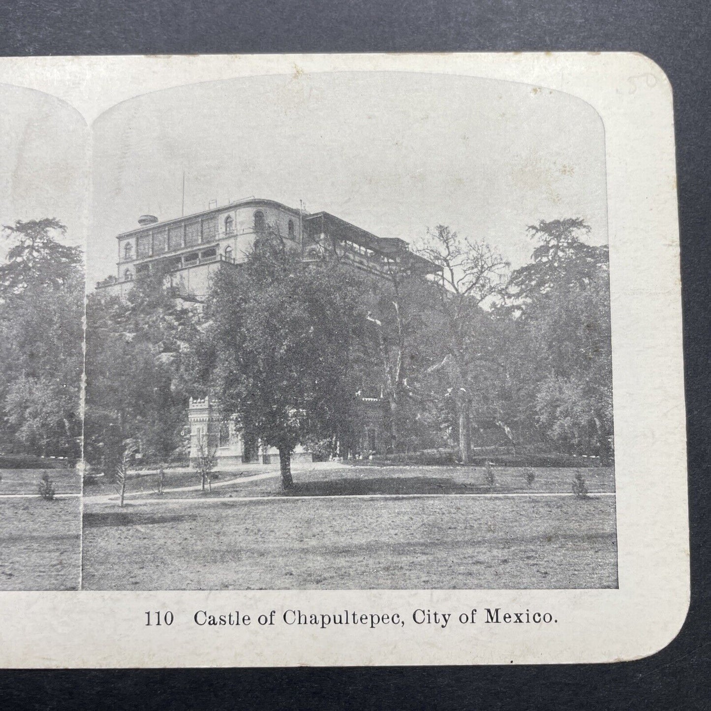 Antique 1910 Chapultepec Castle Mexico City Stereoview Photo Card P580-113