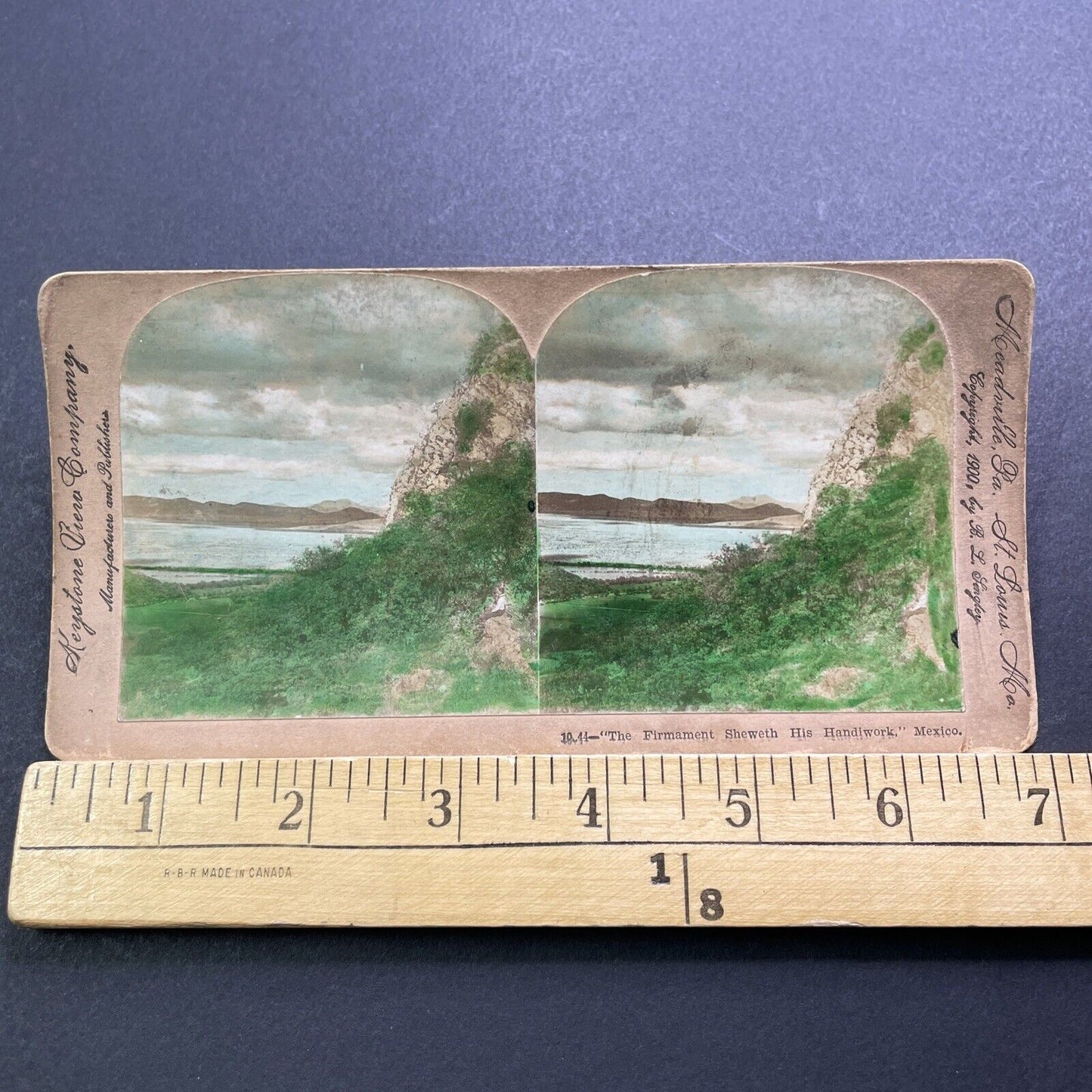 Antique 1900 Lago De Chapala Guadalajara Mexico Stereoview Photo Card V3412