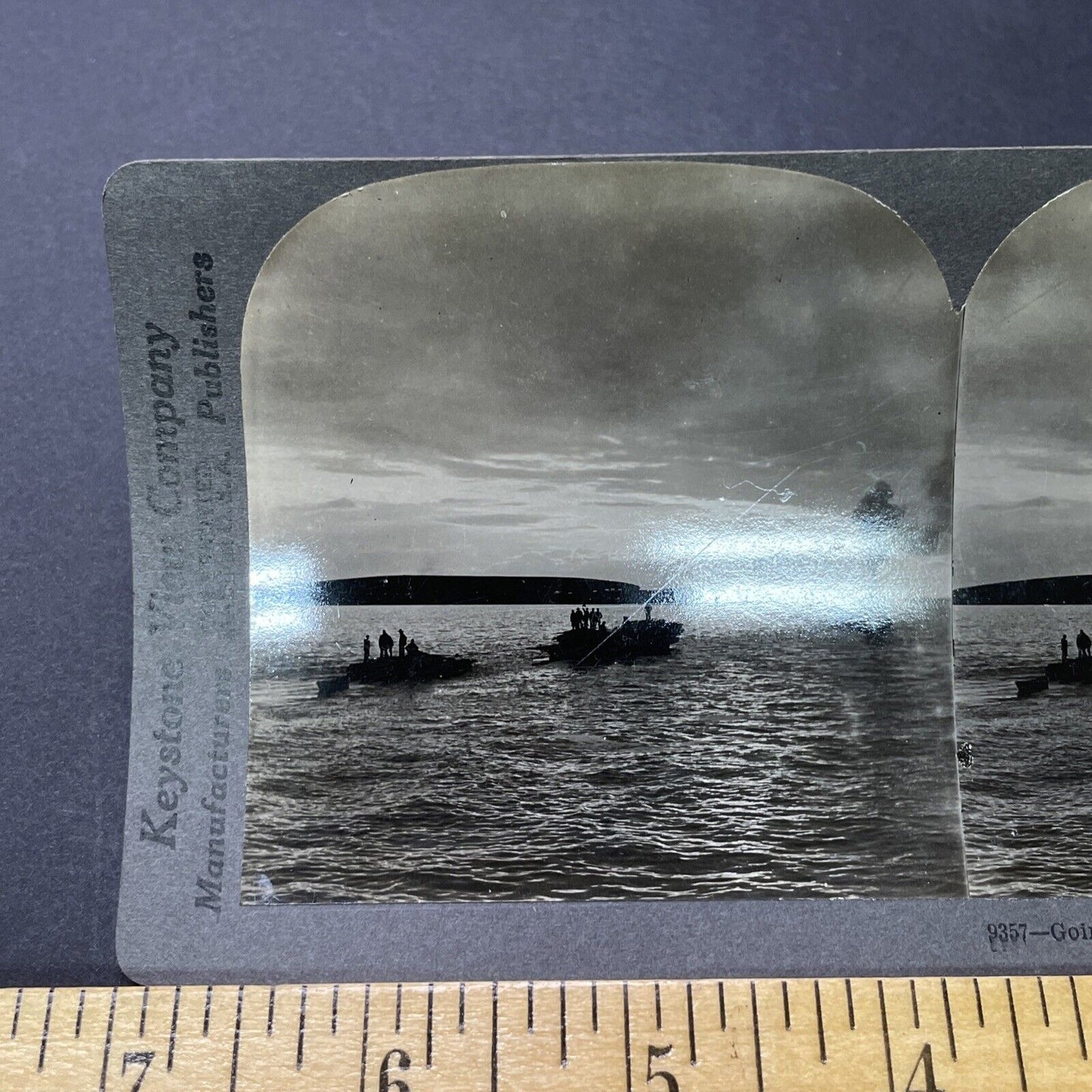 Antique 1900 Gold Miners Ship Ore Dawson City Alaska Stereoview Photo Card P2327