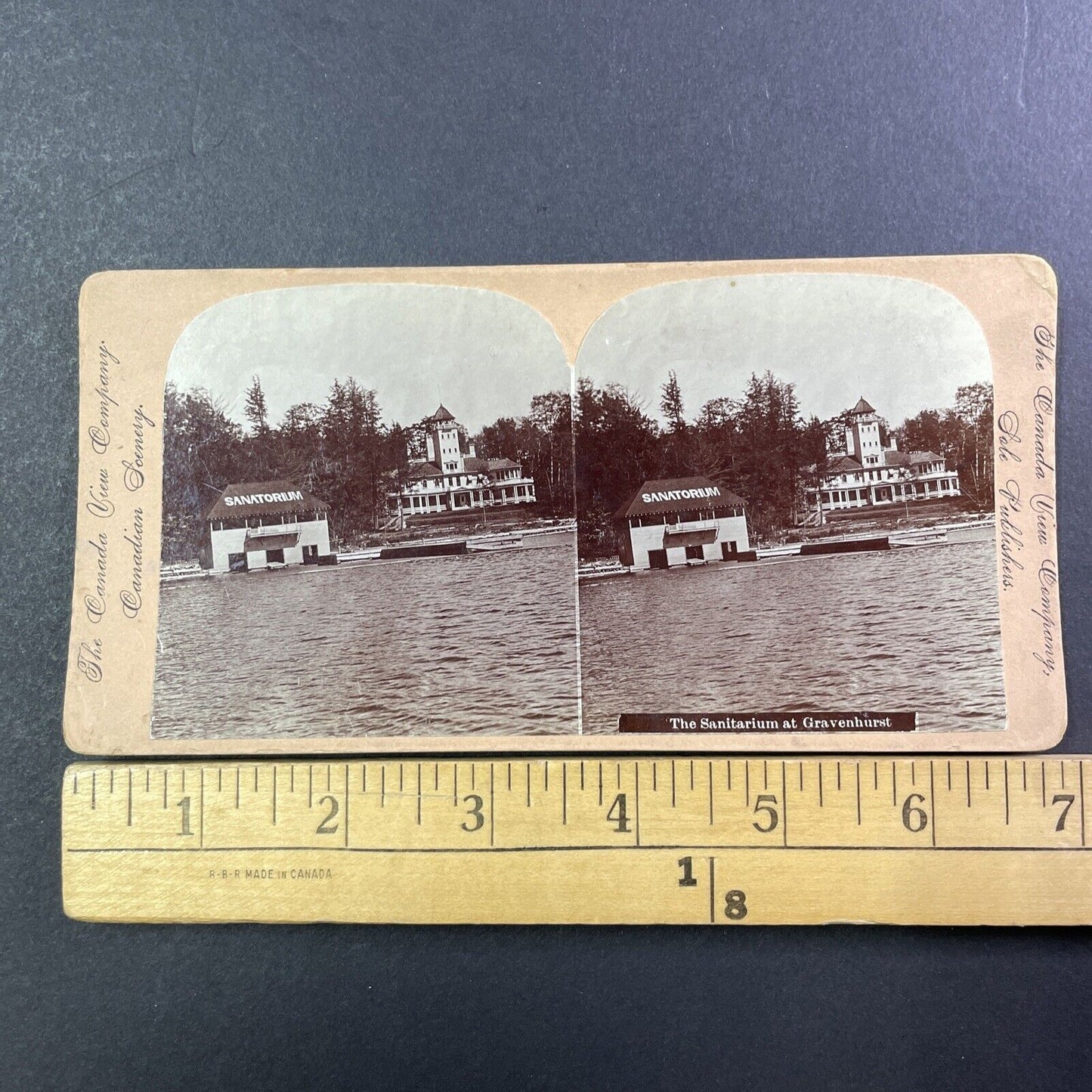 Asylum for the Sick and Insane Gravenhurst Ontario Stereoview Antique c1899 Y485