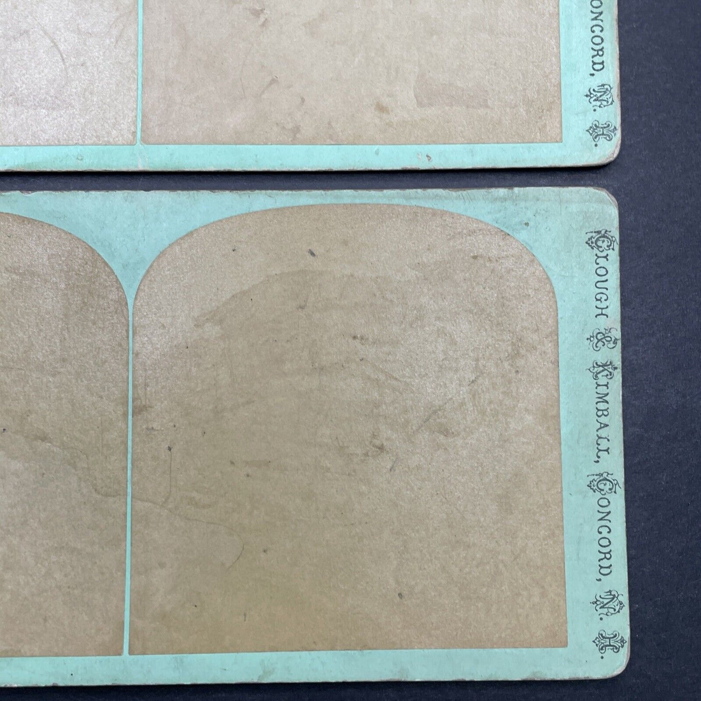 Lot Of 3 Antique Overexposed 'Blank' Stereoview Photo Cards From 1871 P580-116