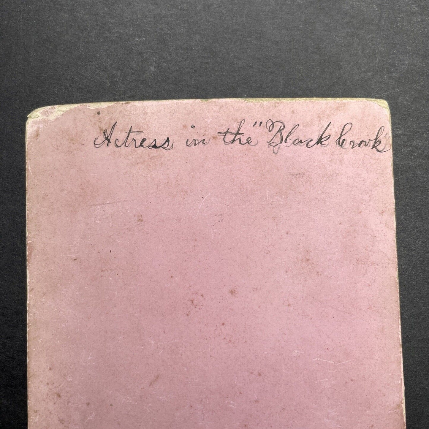 Antique 1866 Annie Kemp Bowler The Black Crook Stereoview Photo Card P580-108