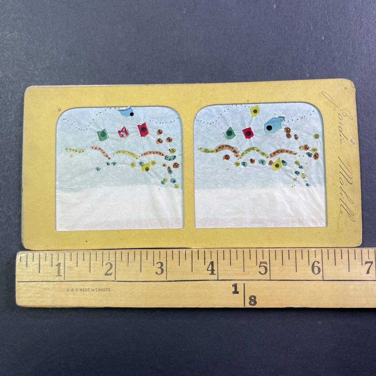 Bal Mabille Garden Paris Stereoview French Tissue Antique c1860s XT2128