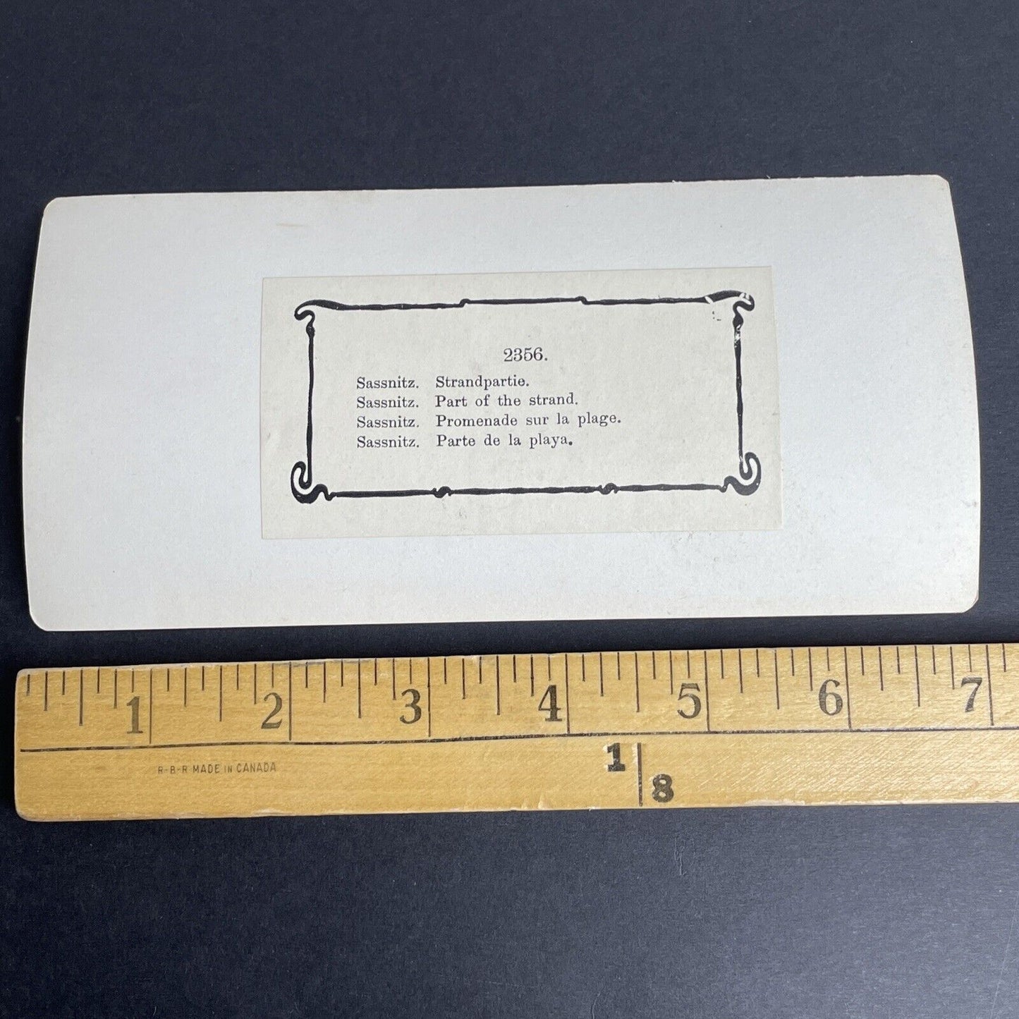 Antique 1880s Sassnitiz Germany Beach And Coast Stereoview Photo Card P976