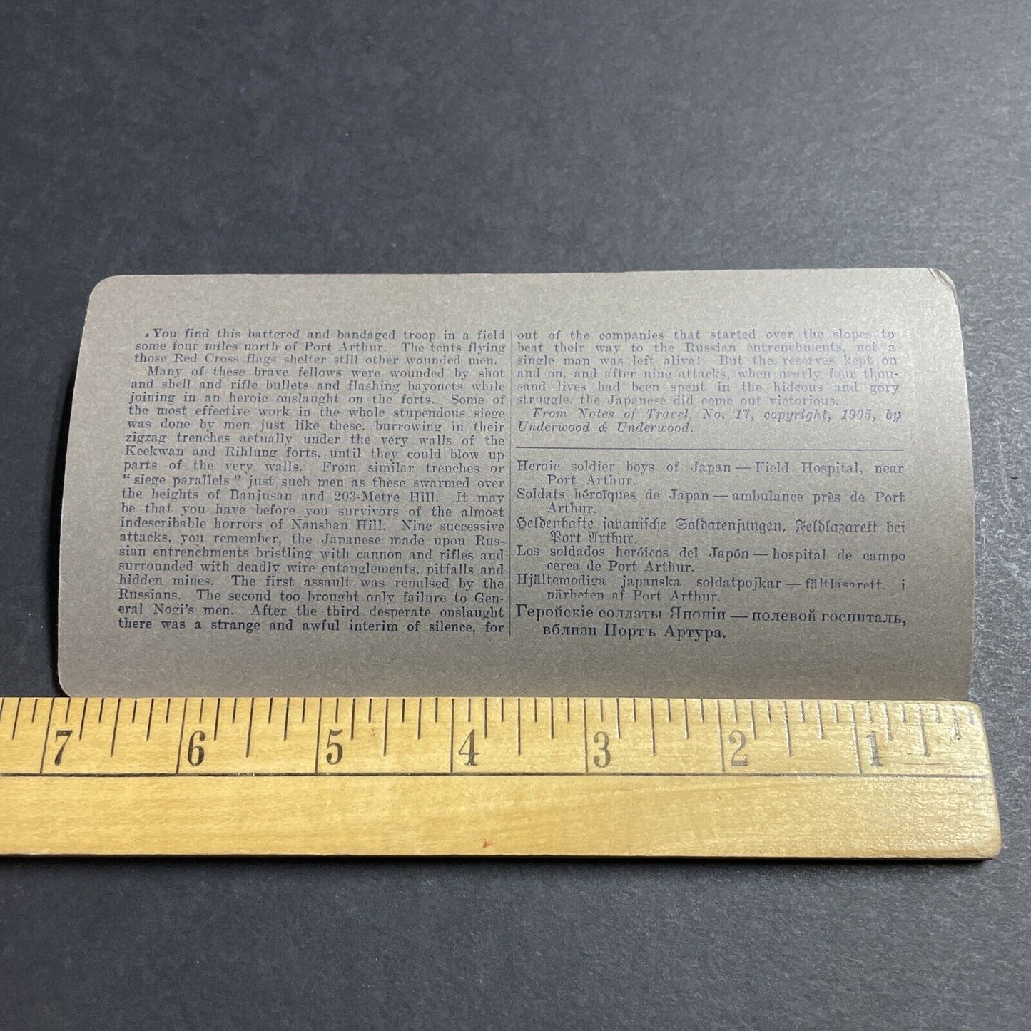 Antique 1904 Wounded Japan Soldiers Field Hospital Stereoview Photo Card P5616