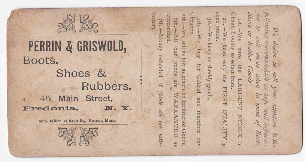 Antique 1898 Magdalen College Oxford, Perrin-Griswold Fredonia NY Photo Card P22