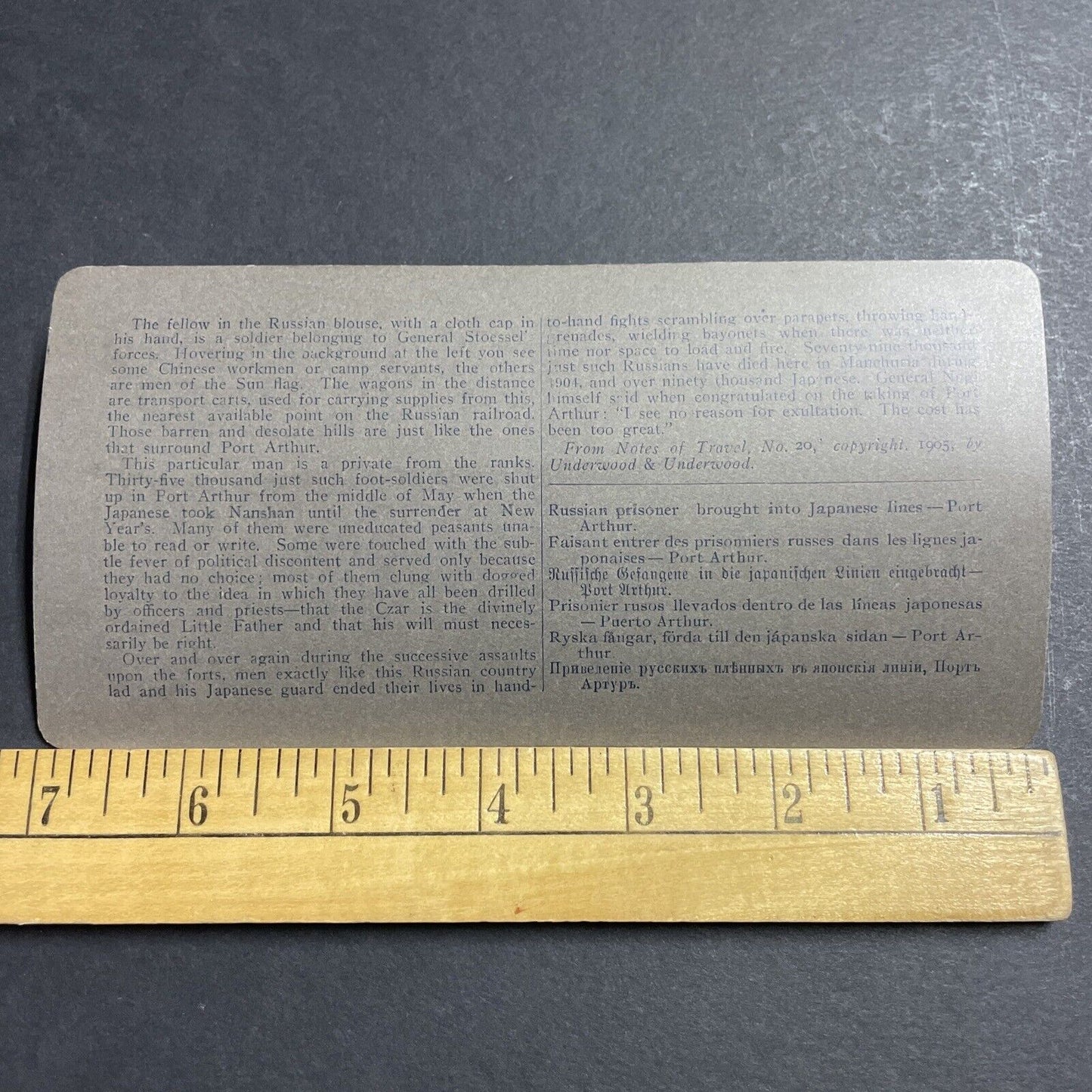 Antique 1905 Russian Soldier To Be Executed By Japan Stereoview Photo Card P1820