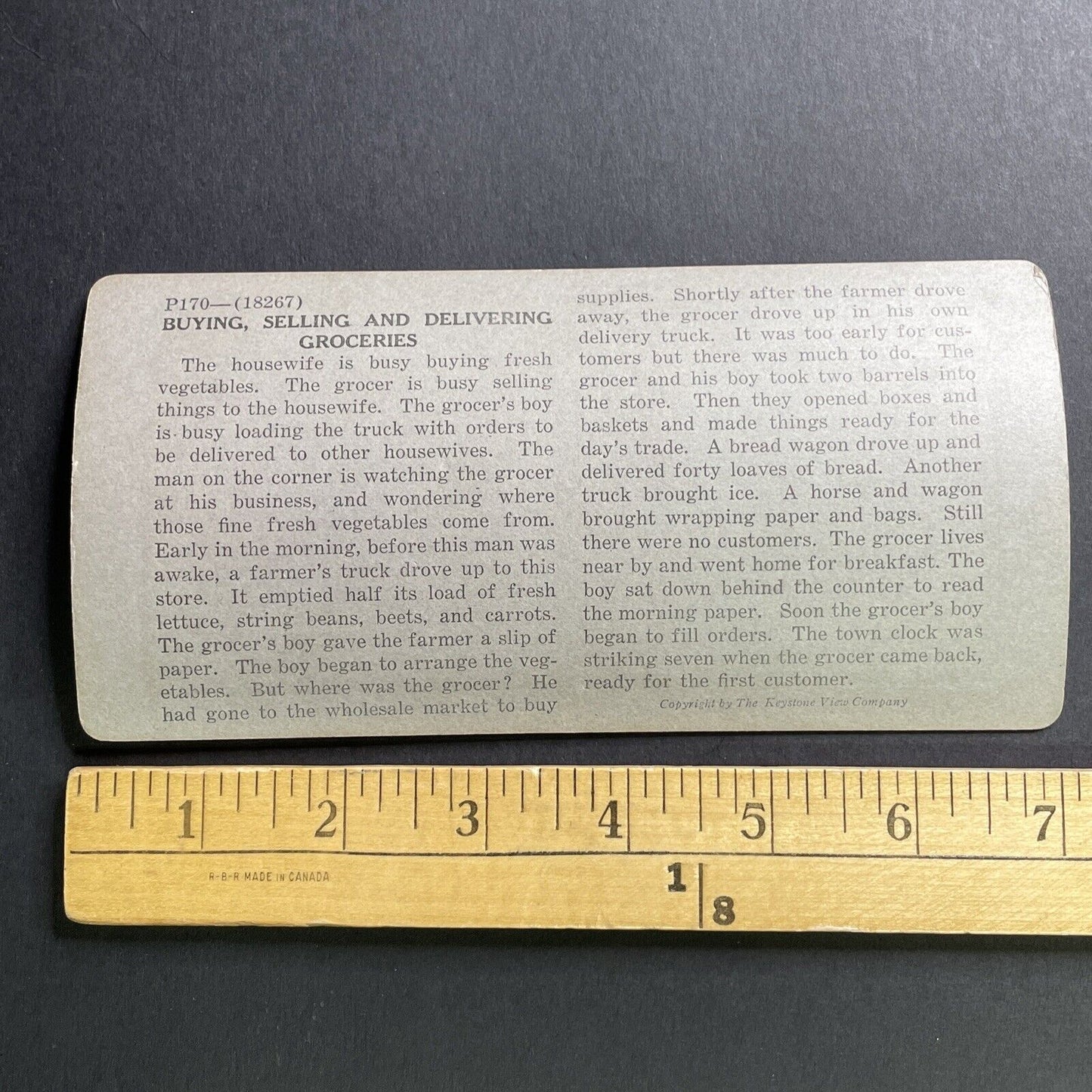 Antique 1923 W.K. Morris Grocery Store Pittsburgh Stereoview Photo Card P1621