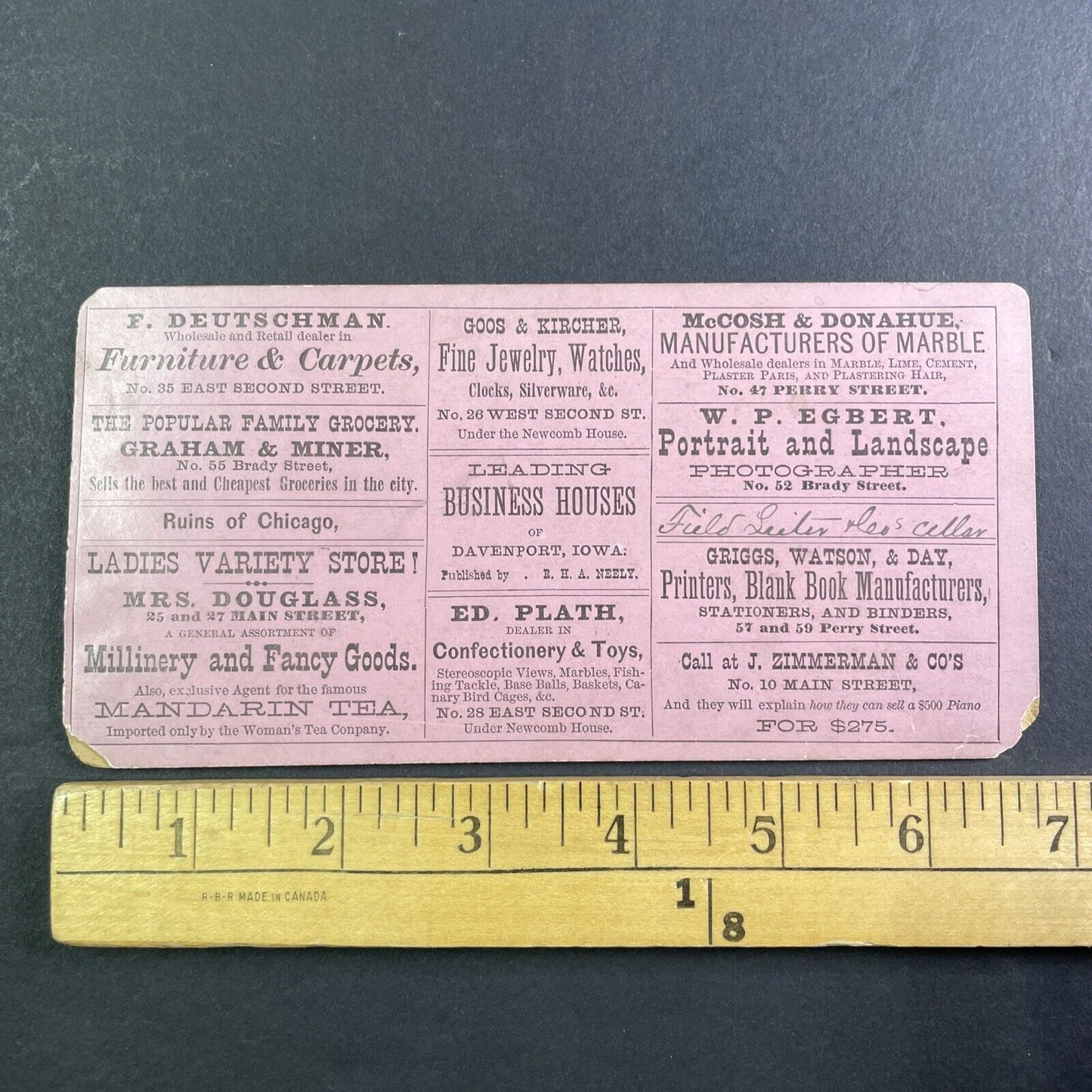 Ruins From The Great Chicago Fire Disaster Stereoview Antique c1871 X3676