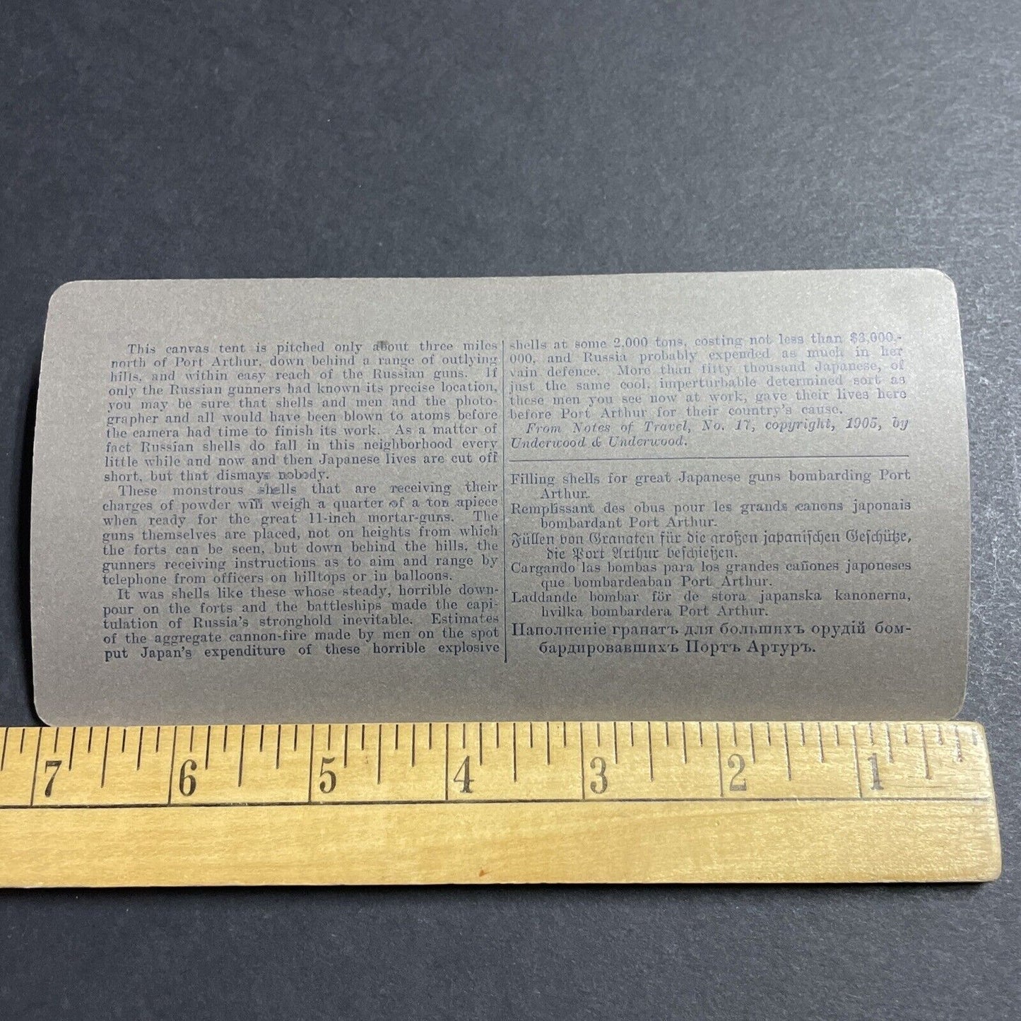 Antique 1905 Filling Shells With Gunpowder Japan Stereoview Photo Card P5582