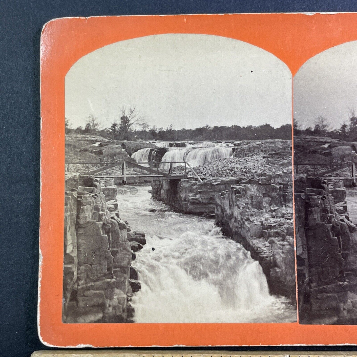 Sioux Falls South Dakota Stereoview Early Dakota Territory Antique c1867 Y164