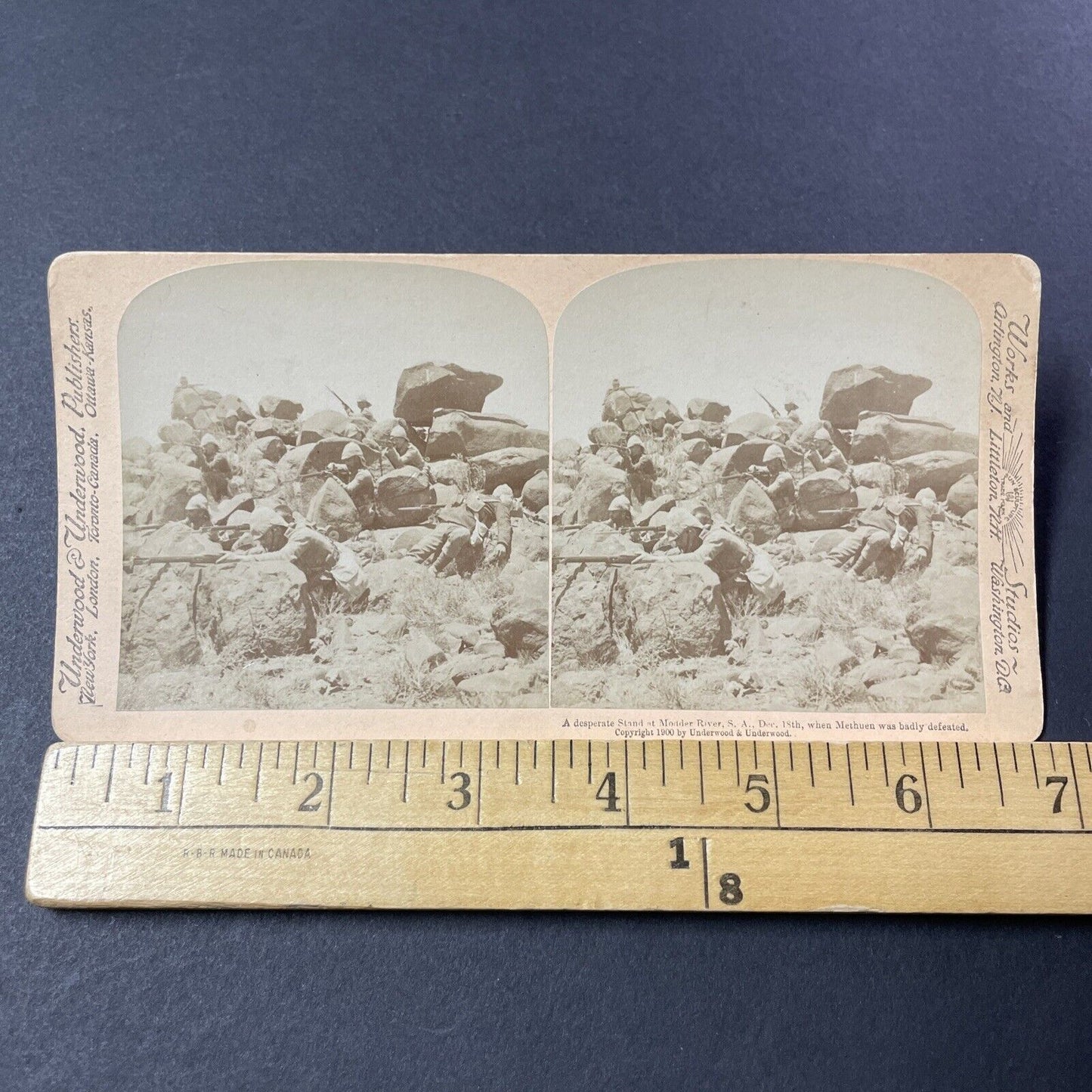Antique 1900 Boer Soldier Shot Dead At War Stereoview Photo Card V3211
