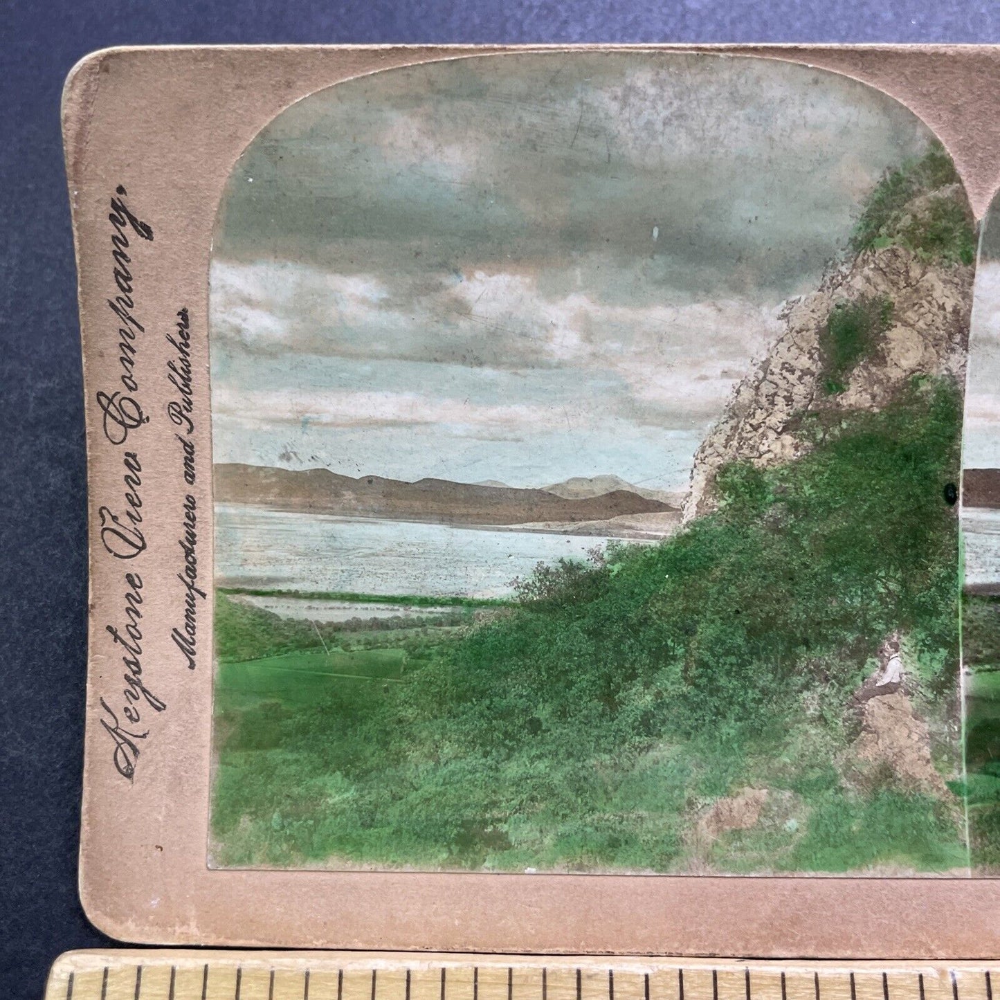 Antique 1900 Lago De Chapala Guadalajara Mexico Stereoview Photo Card V3412