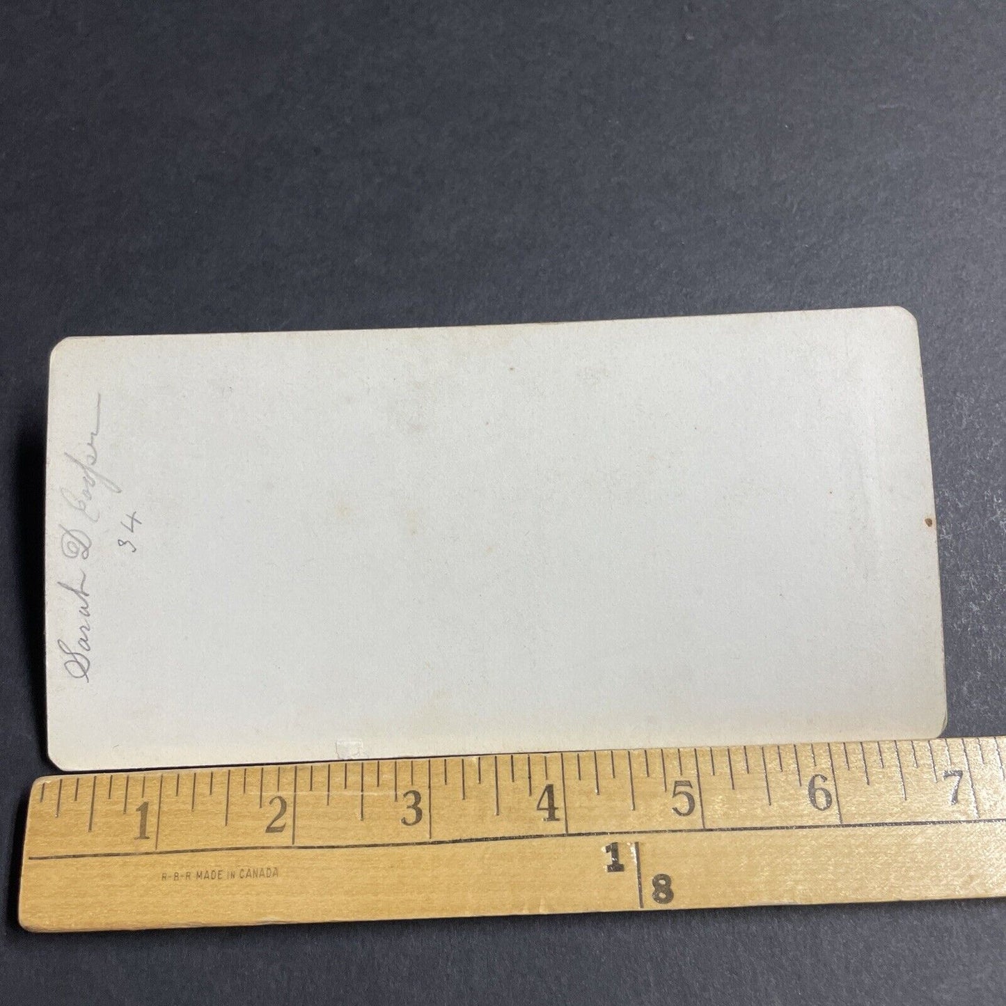 Antique 1870s Funeral Flowers Sarah D Yarnell Cooper Stereoview Photo Card P4681