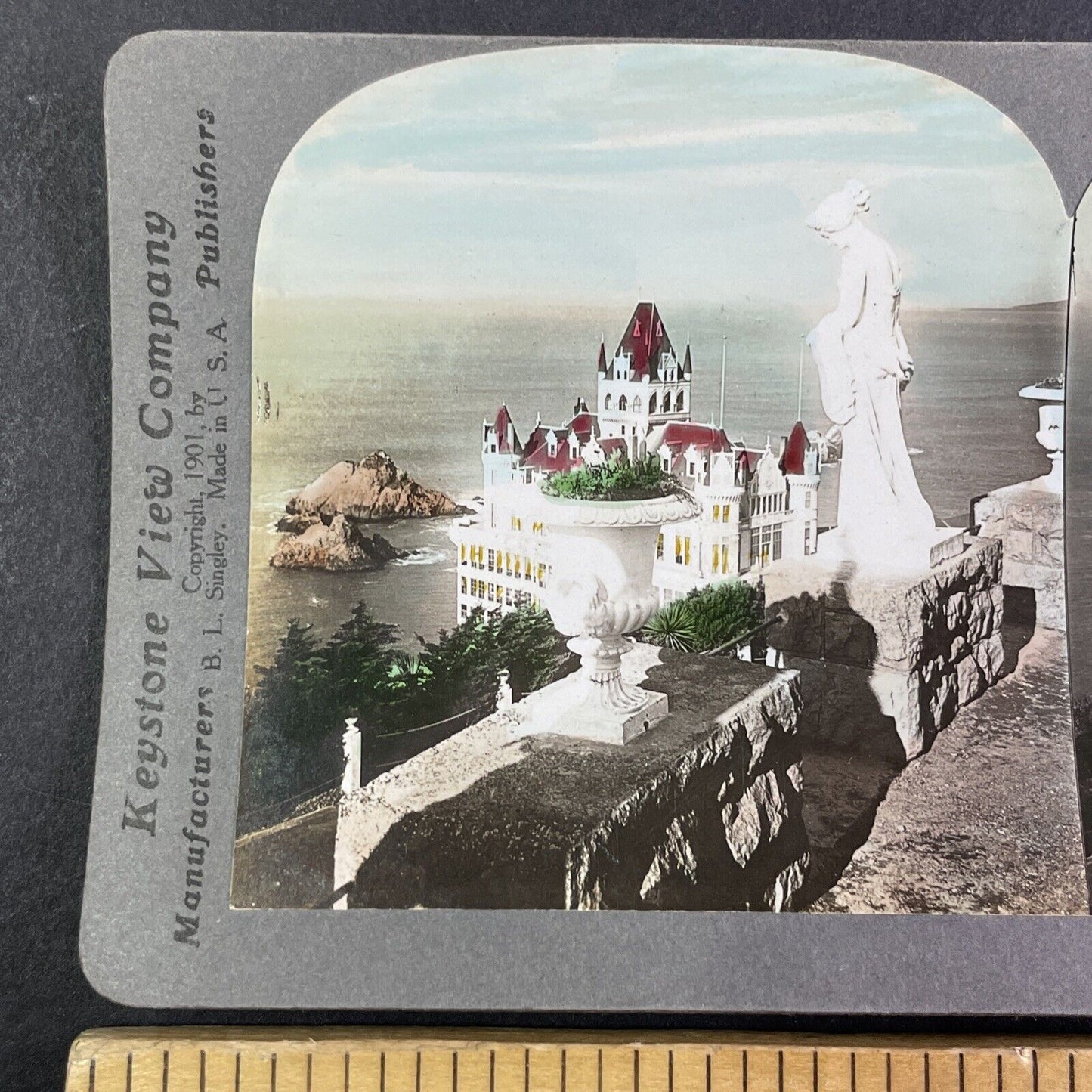 The Cliff House San Francisco California Stereoview Antique c1909 Y2199