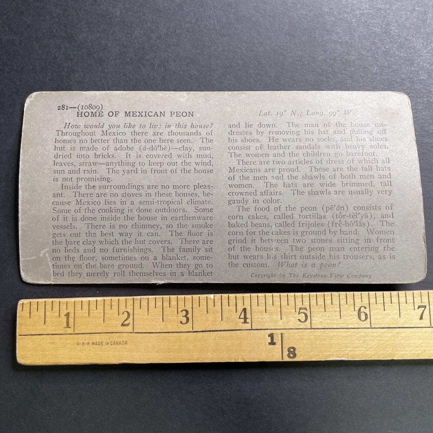 Antique 1918 A Home In Mexico City Mexico Stereoview Photo Card P1554