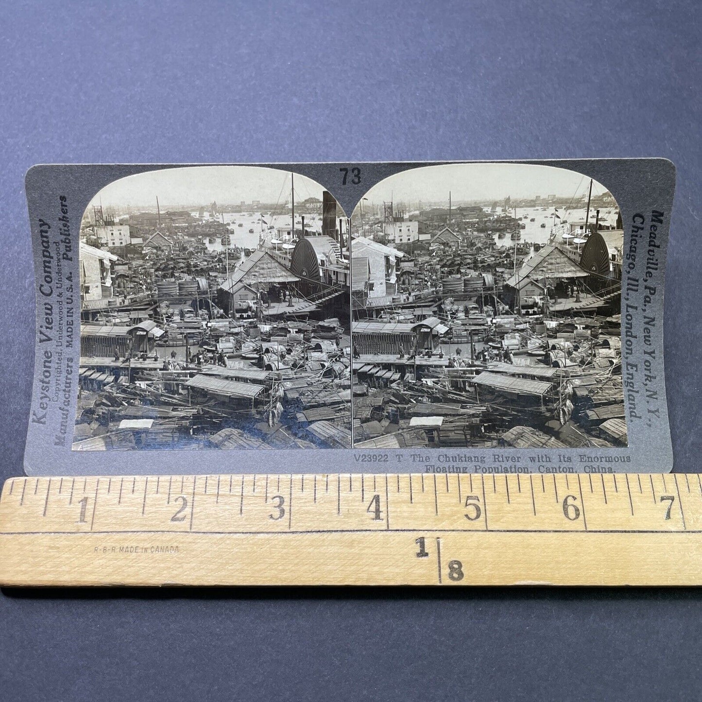 Antique 1910s City Of Guangzhou China Stereoview Photo Card P2749