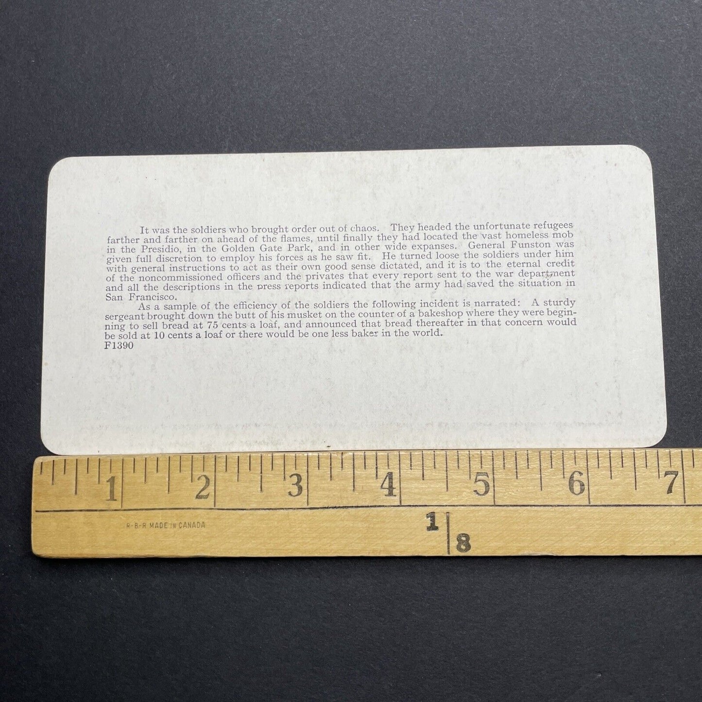 Antique 1910s San Francisco Earthquake Fairmount Stereoview Photo Card 2300-50