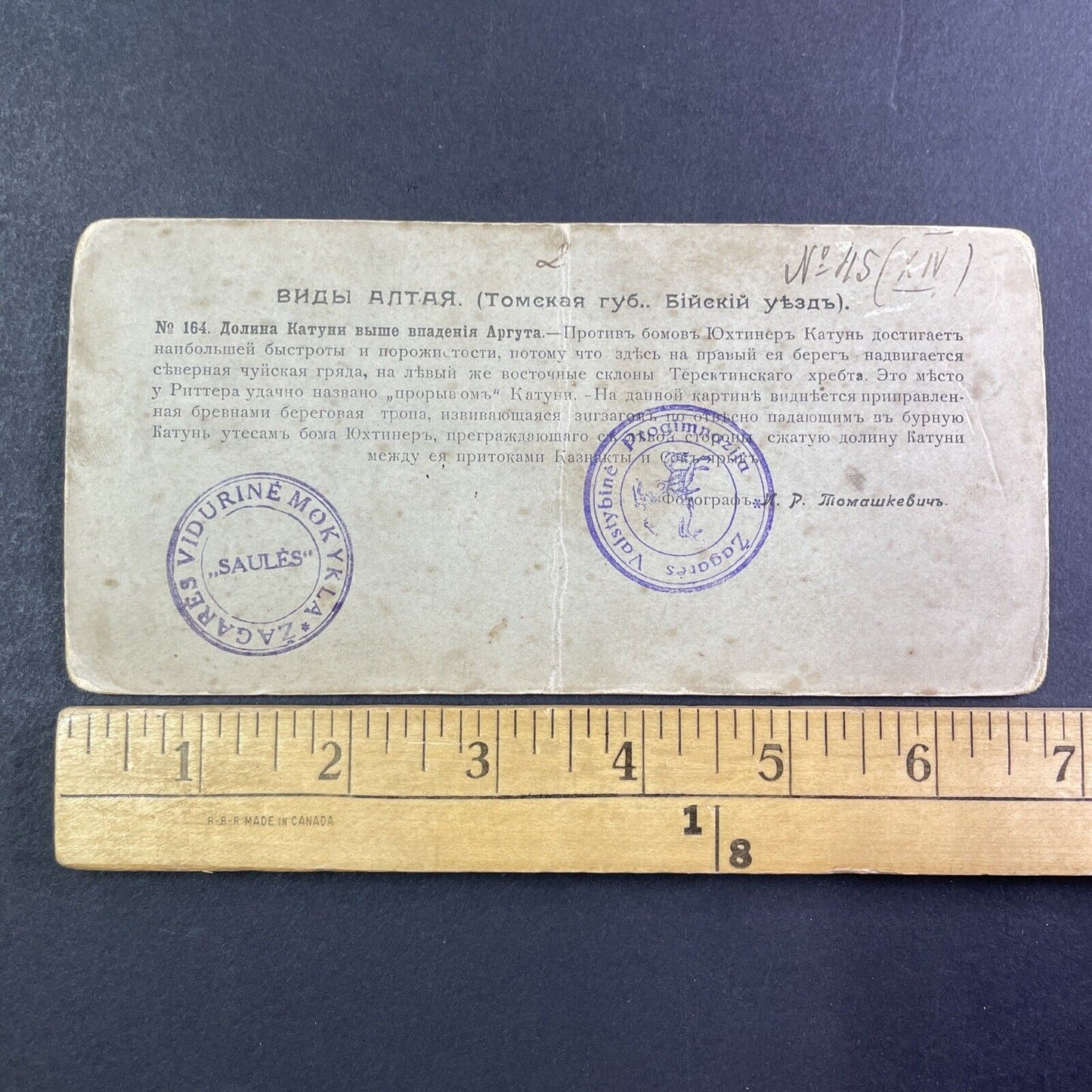 Chinese Altai Mongol Horseman Stereoview Kaitanak Siberia Antique c1896 X2619