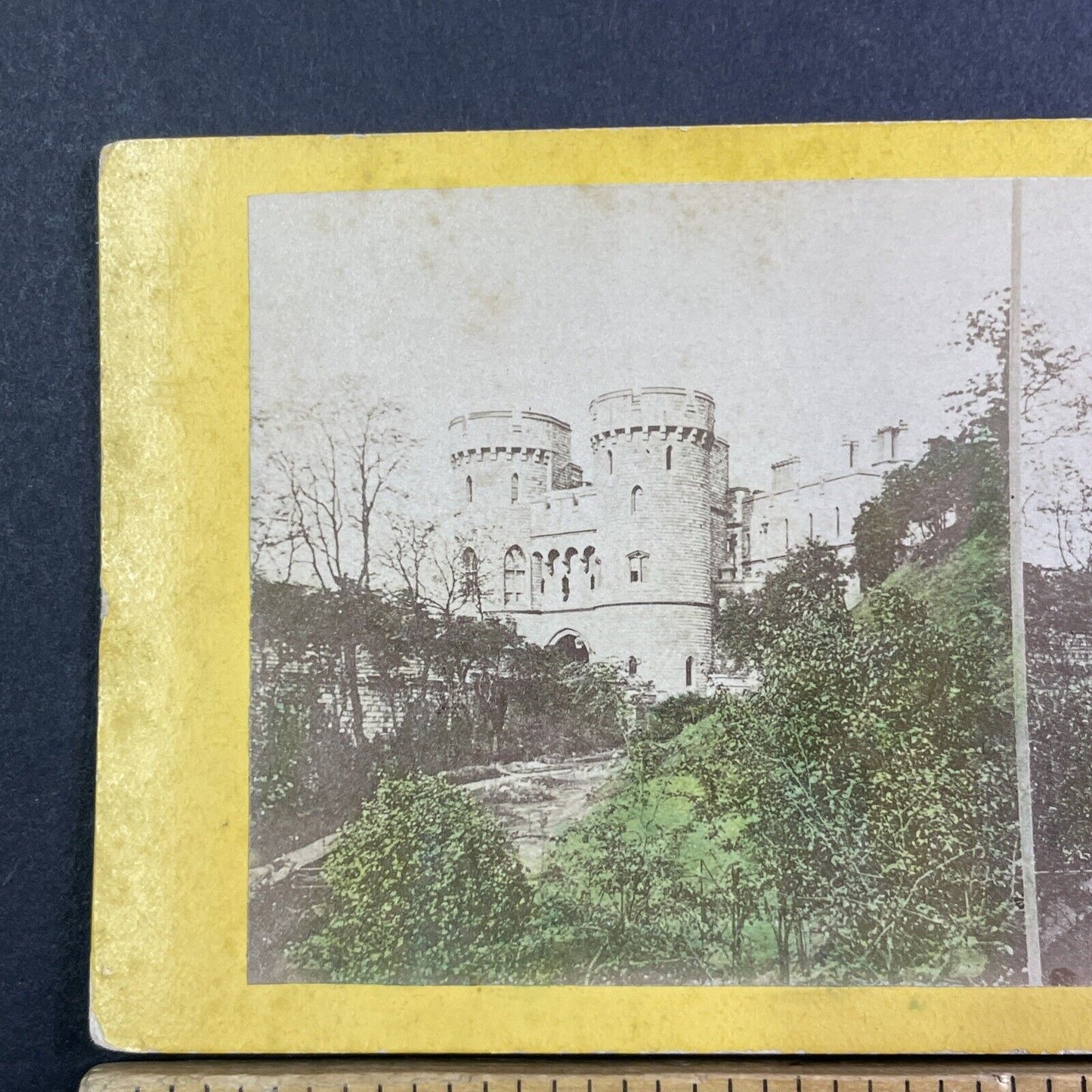 Round Tower Windsor Castle England UK Stereoview Antique c1870 X3560