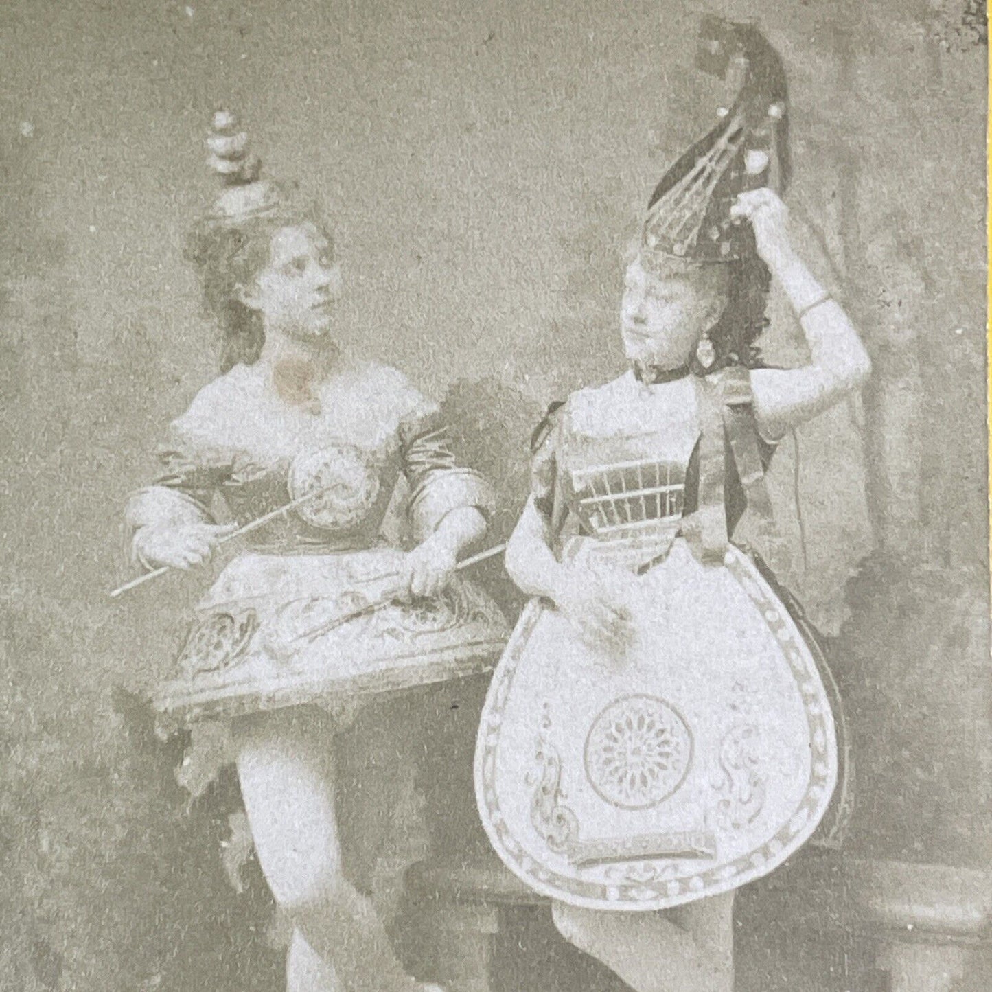 Paola Marie French Comedian Actress In Costume Stereoview Antique c1868 X3576
