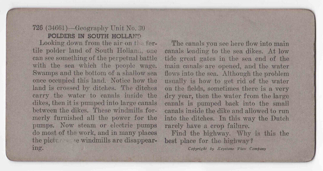 Antique 1903 The Windmills Of Kinderdijk, South Holland Aerial Photo Card P089