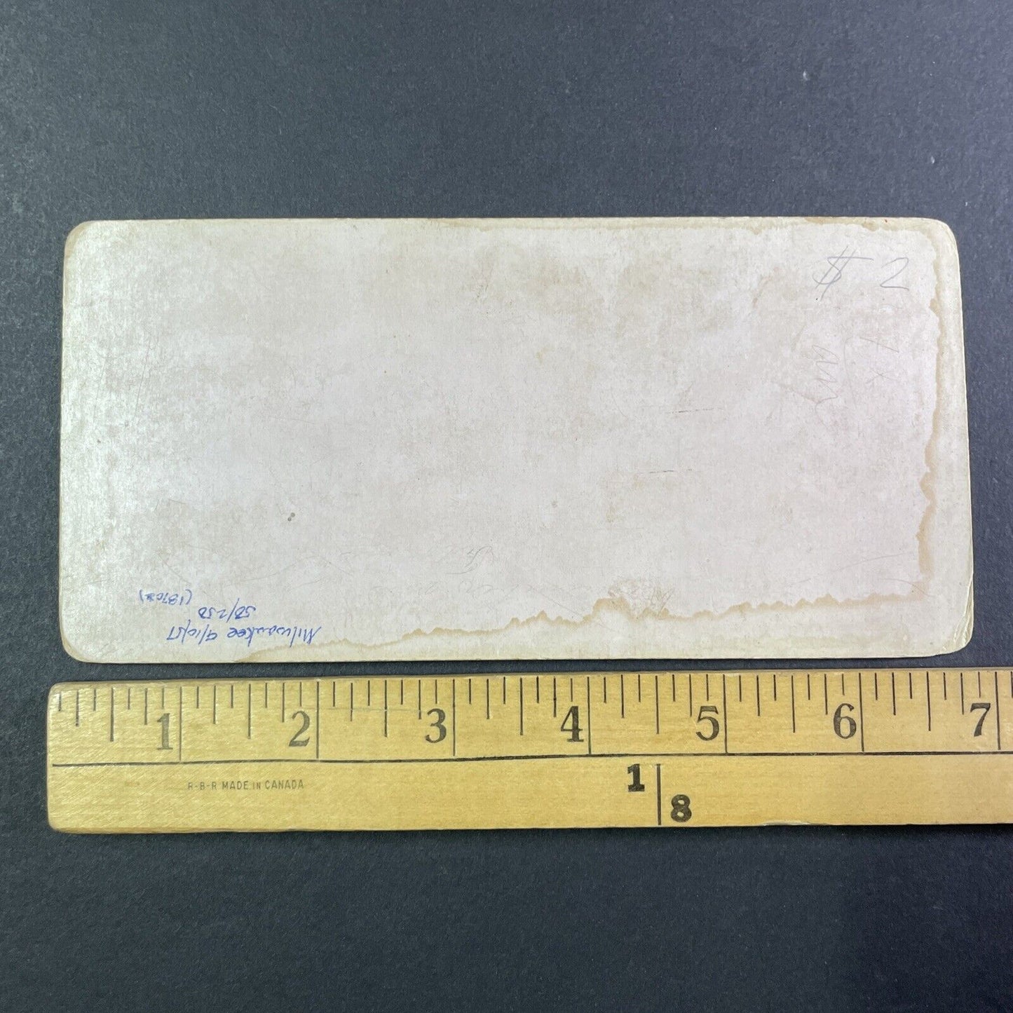 Canada to United States Ferry Crossing Stereoview Charles Bierstadt c1870s Y1836