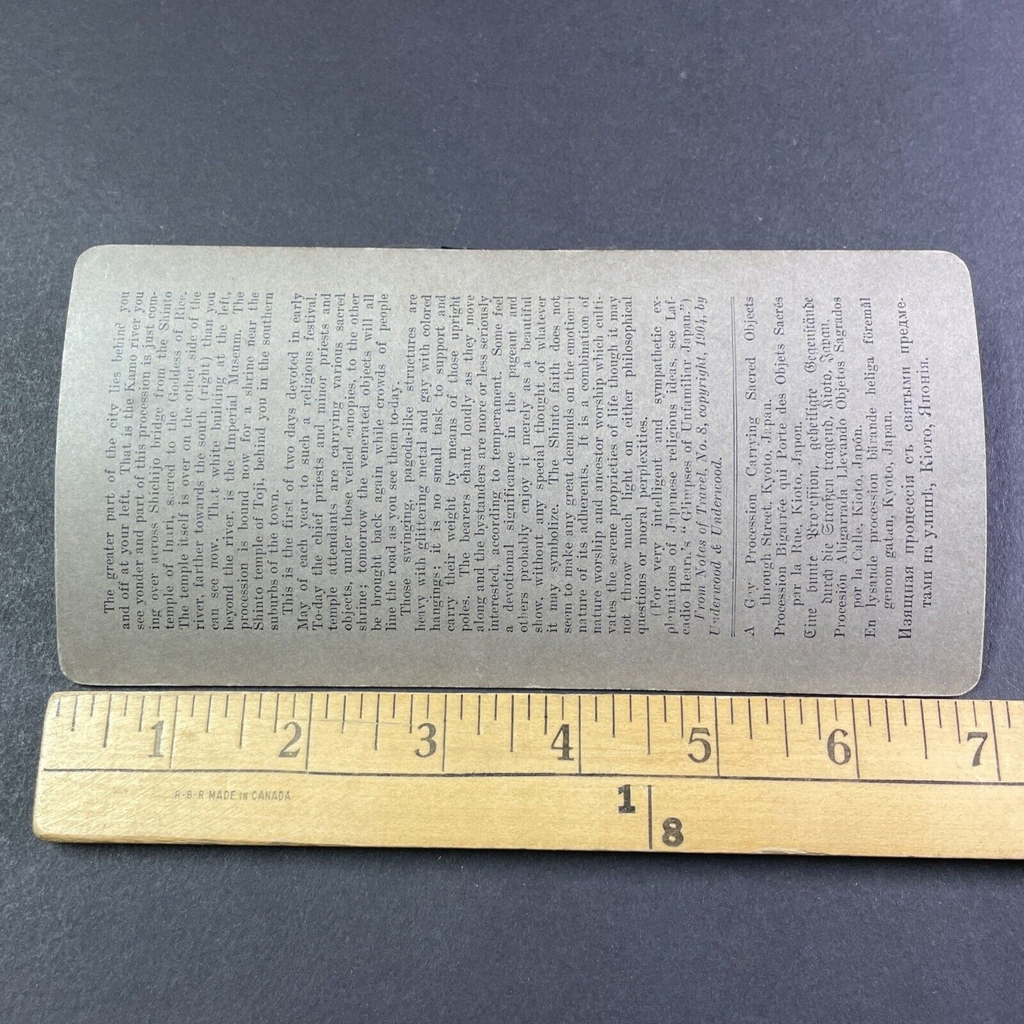 Buddhist Religious Festival in Kyoto Japan Stereoview Antique c1904 Y2790