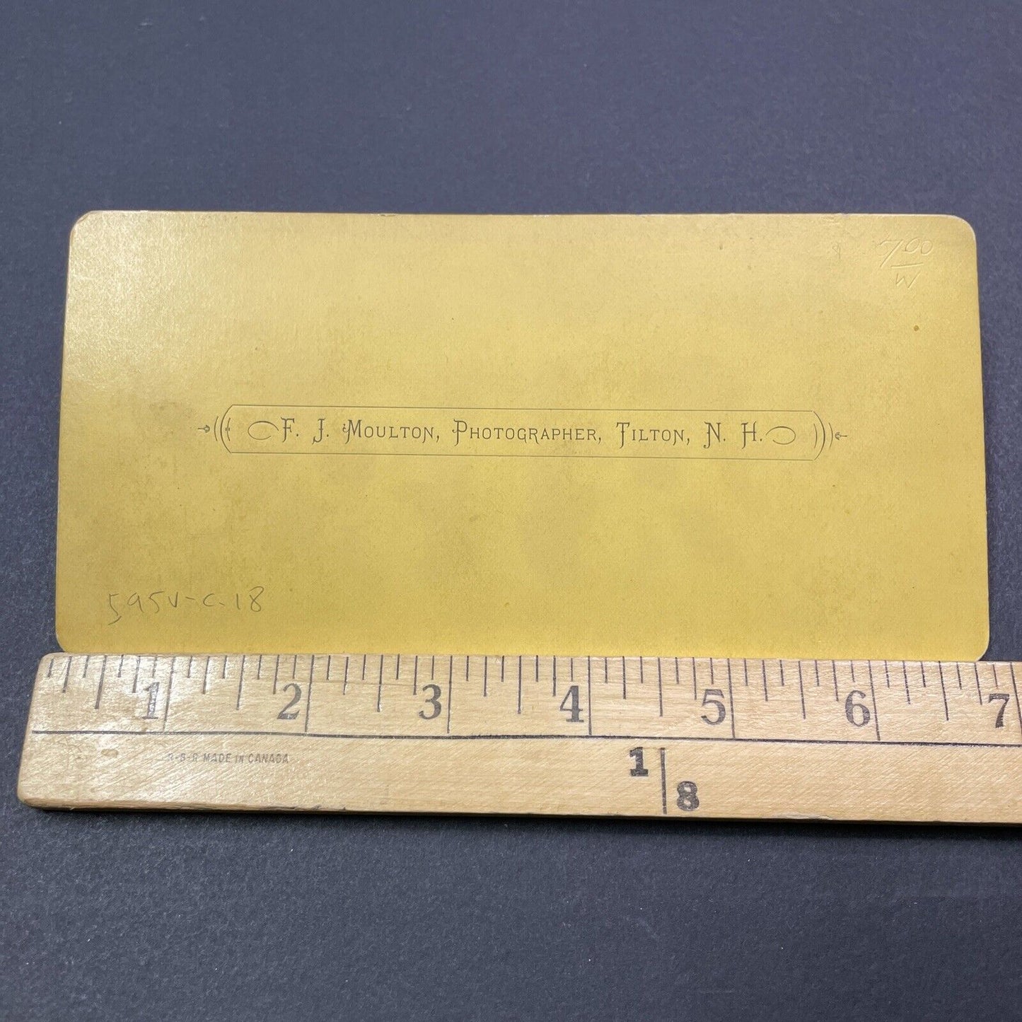 Antique 1860s Albert Gallatin Folsom Laconia NH Stereoview Photo Card V2011