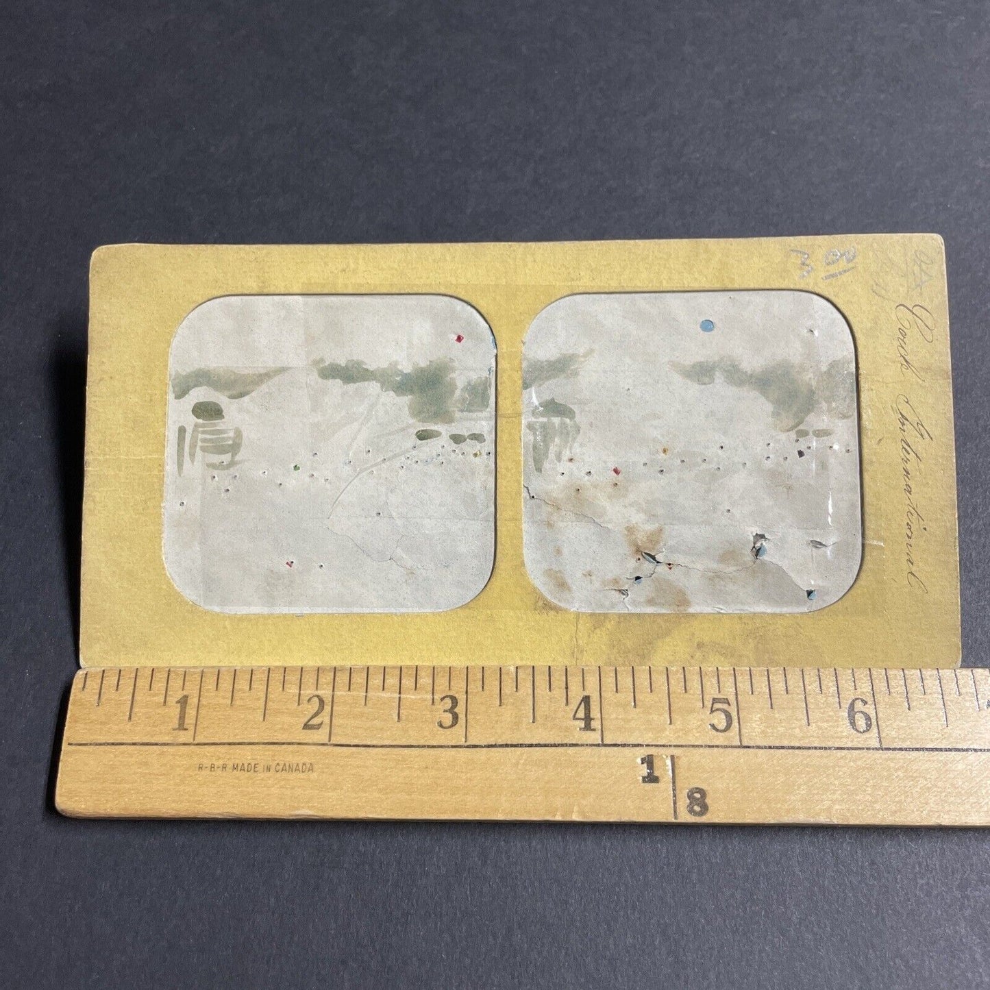 Antique 1867 Paris Exposition France French Tissue Stereoview Photo Card P4180