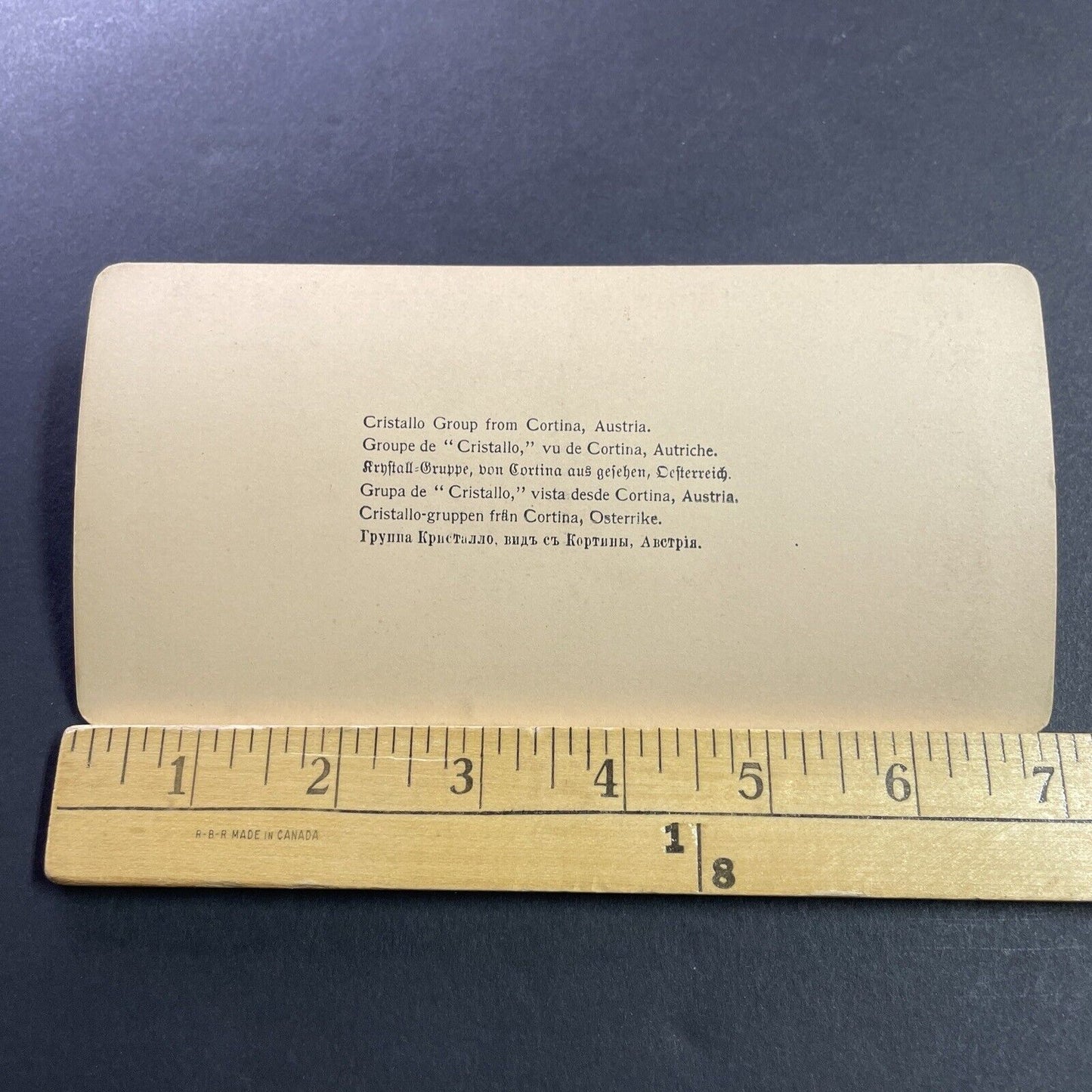 Antique 1898 Cortina Austria Village View Stereoview Photo Card P4030