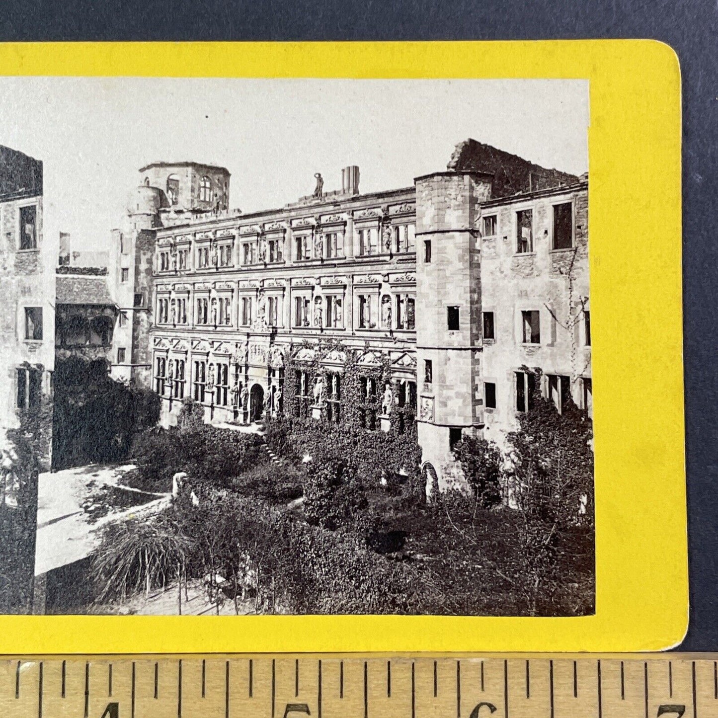 Heidelberg Castle Germany Stereoview Frank Richard Antique c1870 X3548