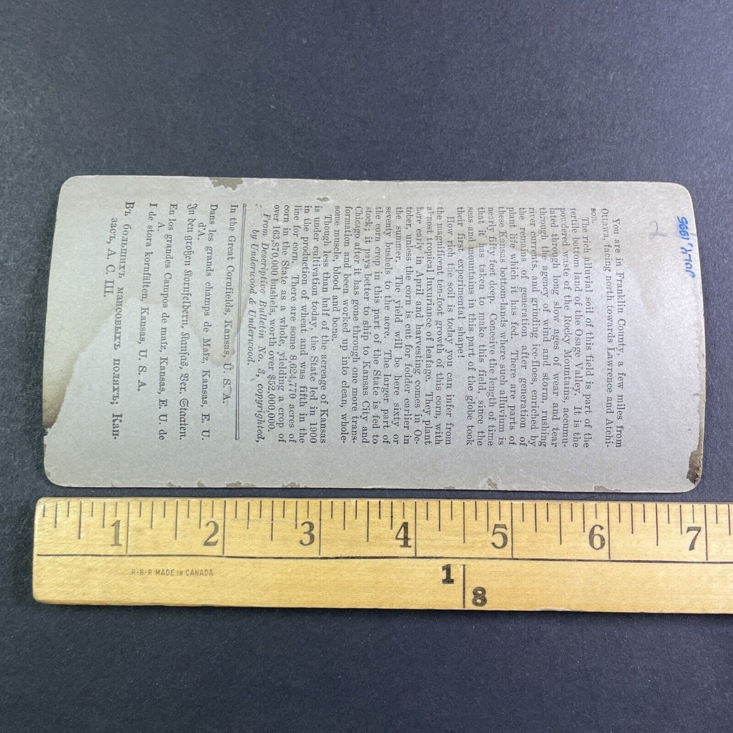 Osage Valley Farm in Ottawa Kansas Stereoview Antique c1909 Y2570