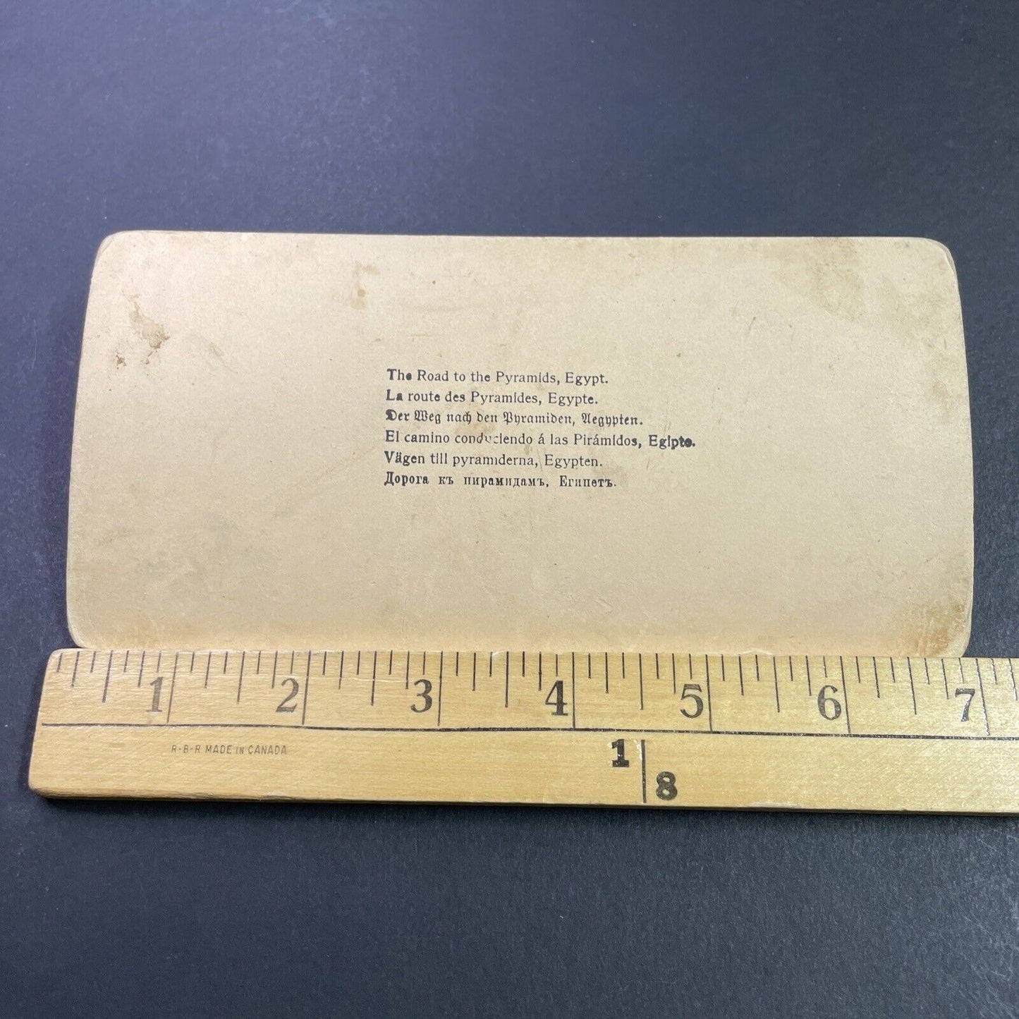 Antique 1896 The Great Pyramids Of Egypt Stereoview Photo Card P3833